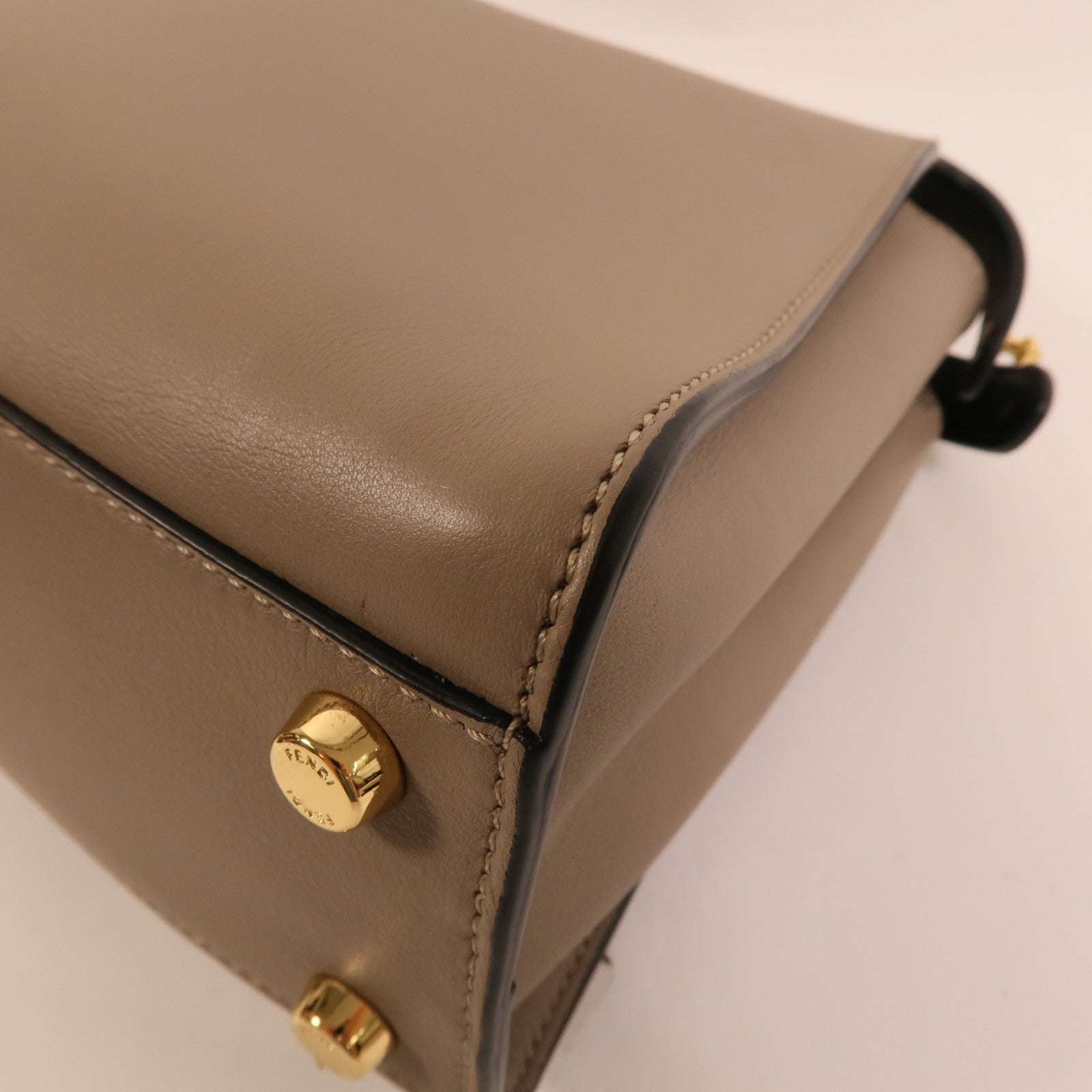 FENDI 牛皮皮革Peekaboo Small手挽肩背兩用袋