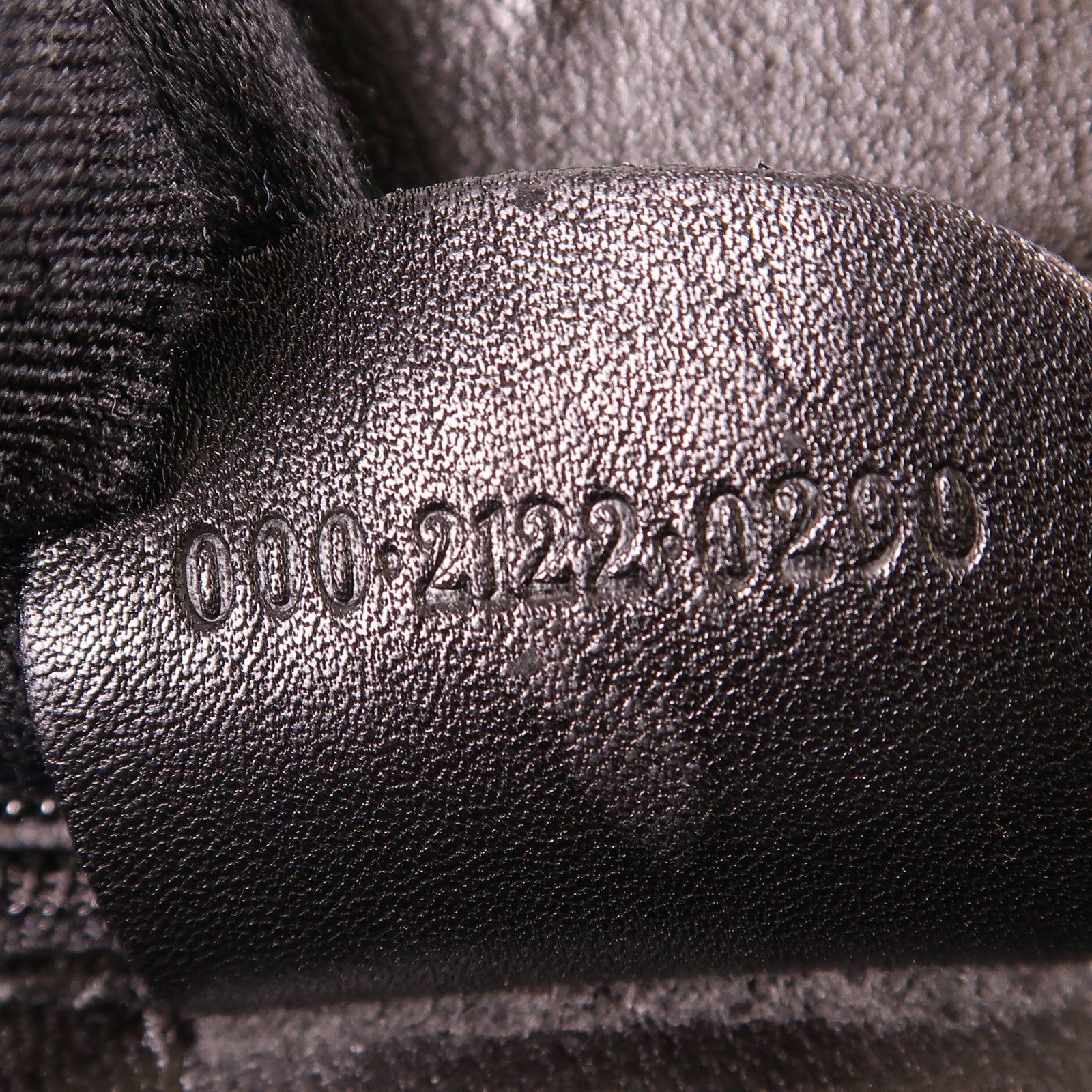 GUCCI GG GHW Bamboo Handbag 00021220290 Calfskin Leather Black