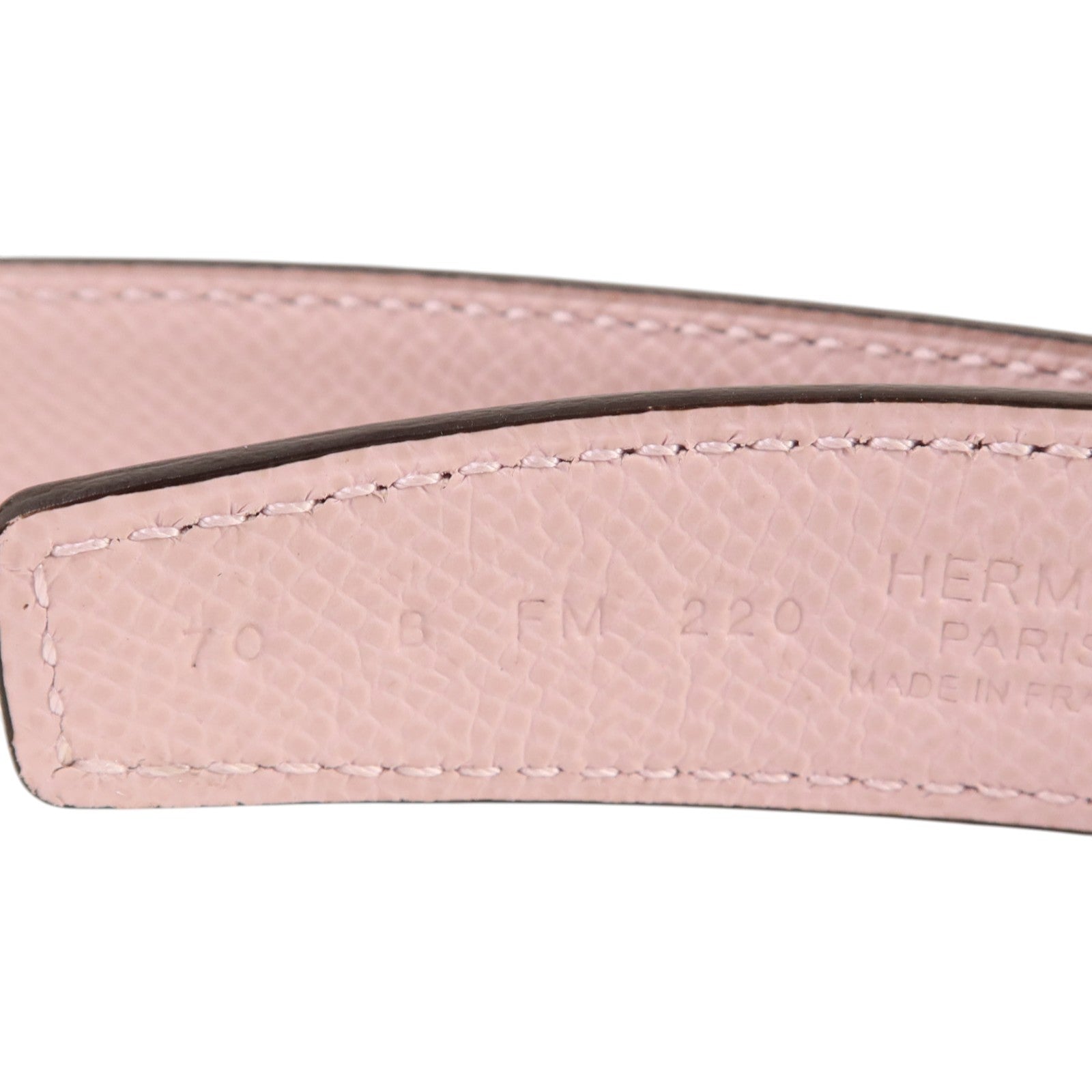 HERMES Swift皮革/Epsom皮革Ceinture Belt 70cm金扣皮帶Gold/Mauve Sylvestre