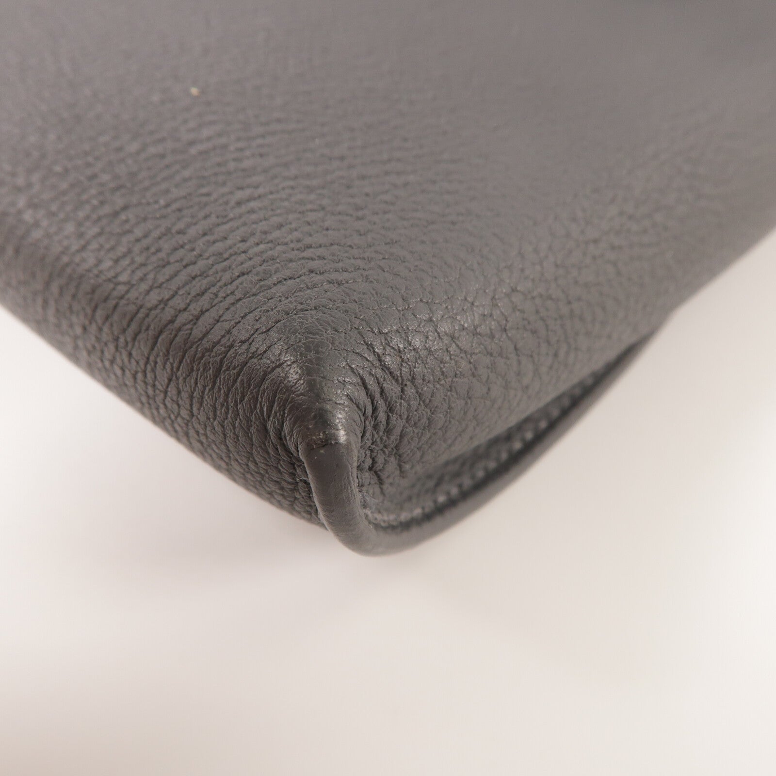 HERMES Togo皮革Videpoches肩背袋Gris Misty
