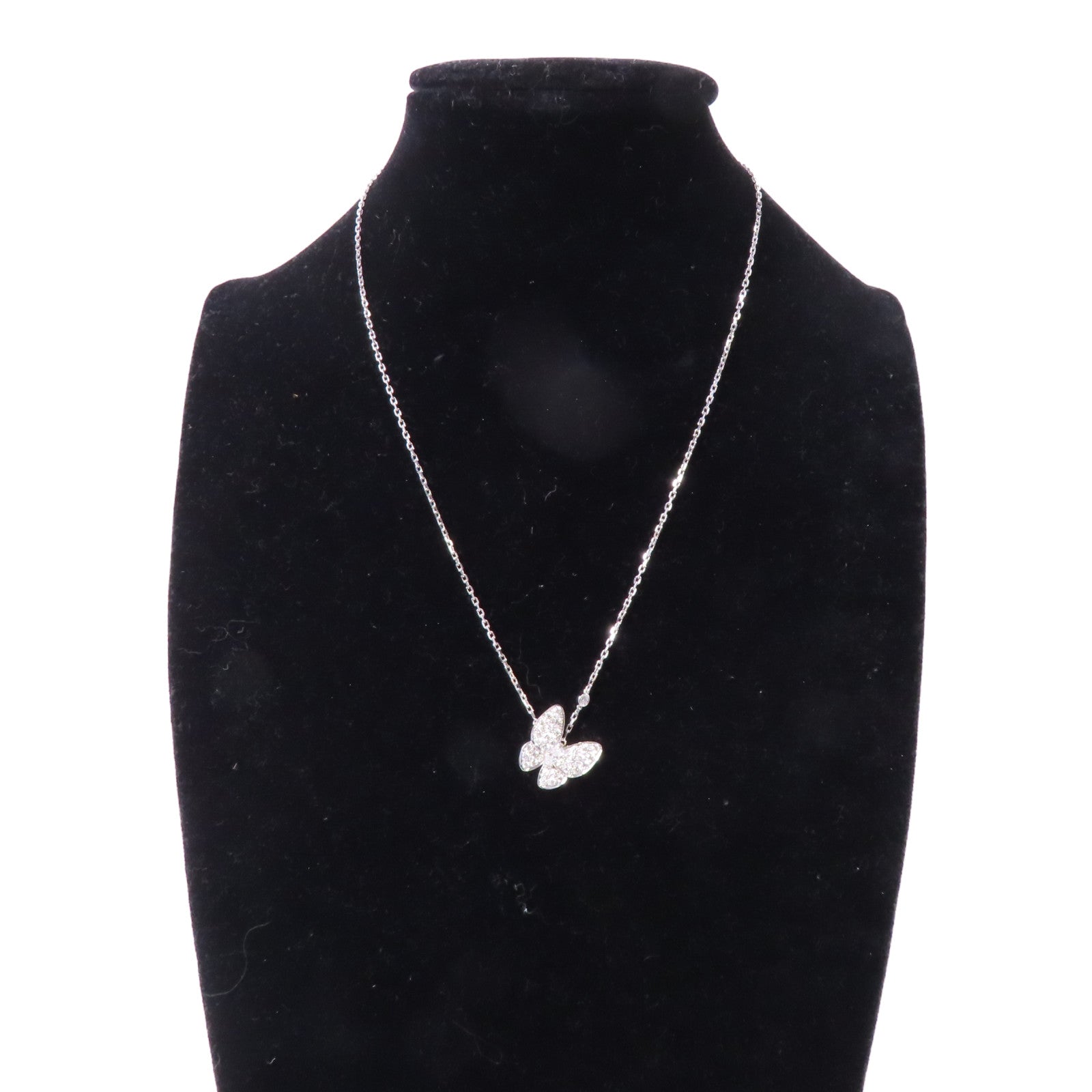 Van Cleef & Arpels 【激減優惠】18K白金Two Butterfly Necklace項鍊