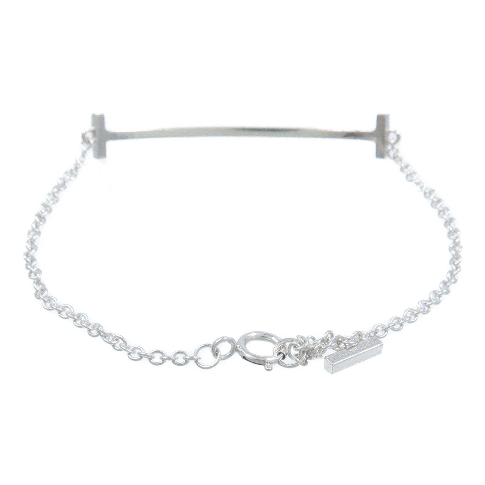 TIFFANY＆CO 18K白金Smile Bracelet手鏈