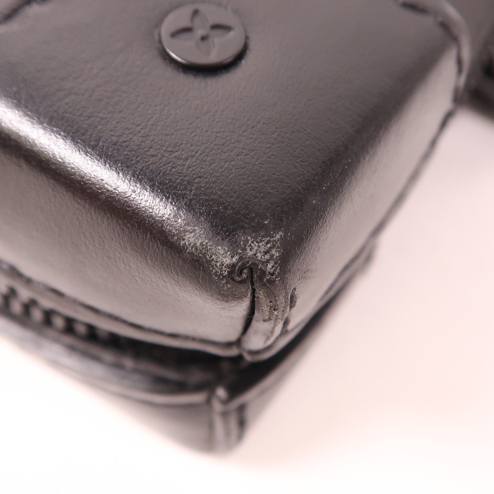 LOUIS VUITTON LV Soft Trunk Shoulder Bag M80224 Monogram Taurillon Black