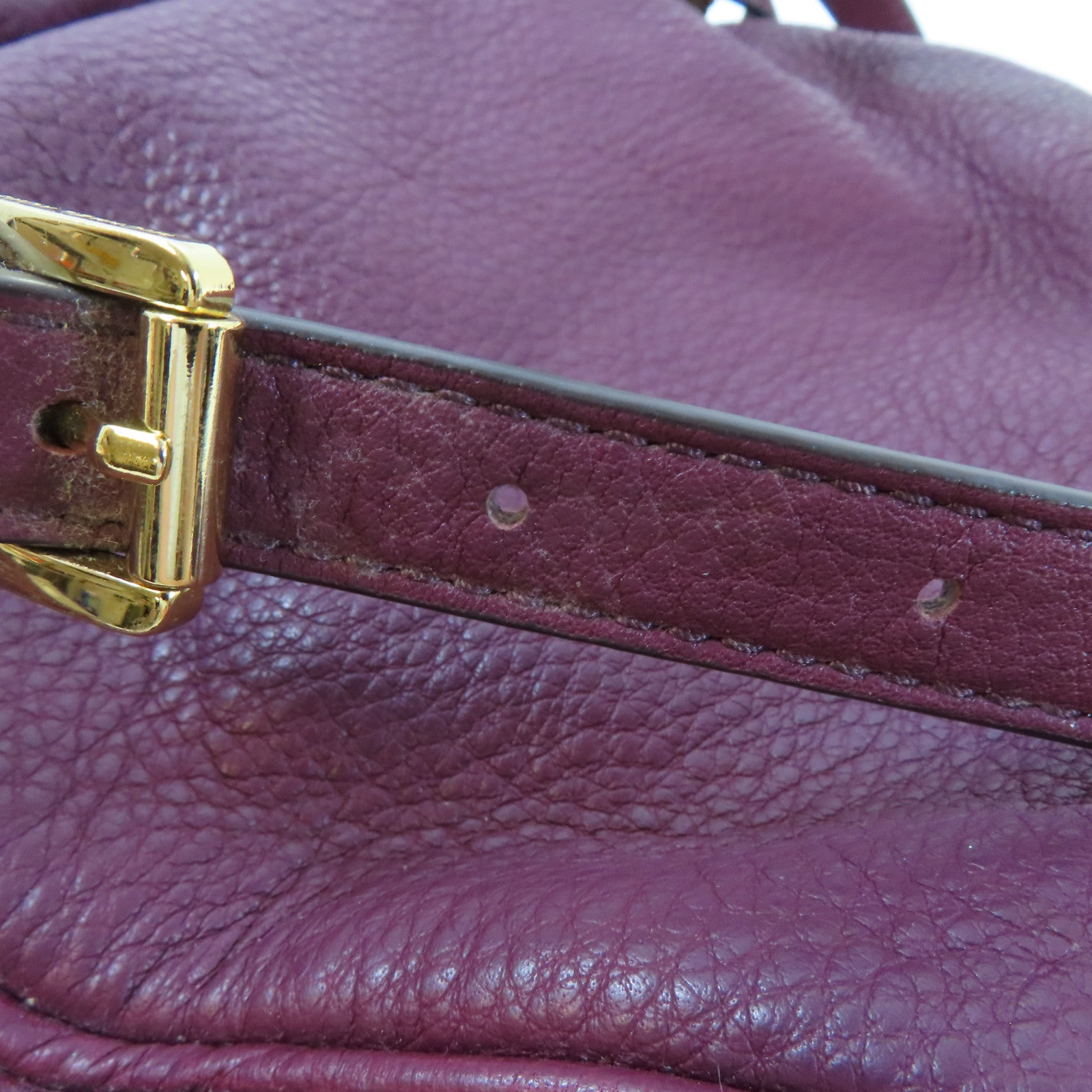 Michael Kors 【激減優惠】牛皮皮革Backpack金扣背包紫色
