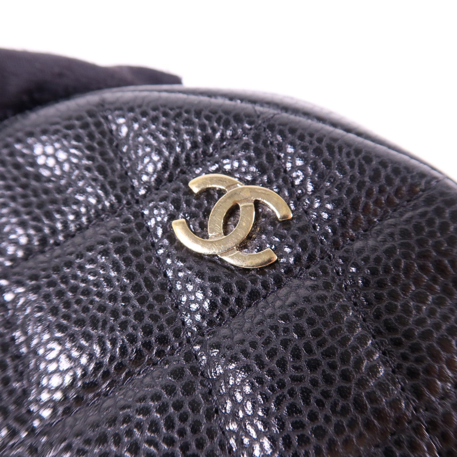 CHANEL 牛皮皮革Coin Case金扣零錢包