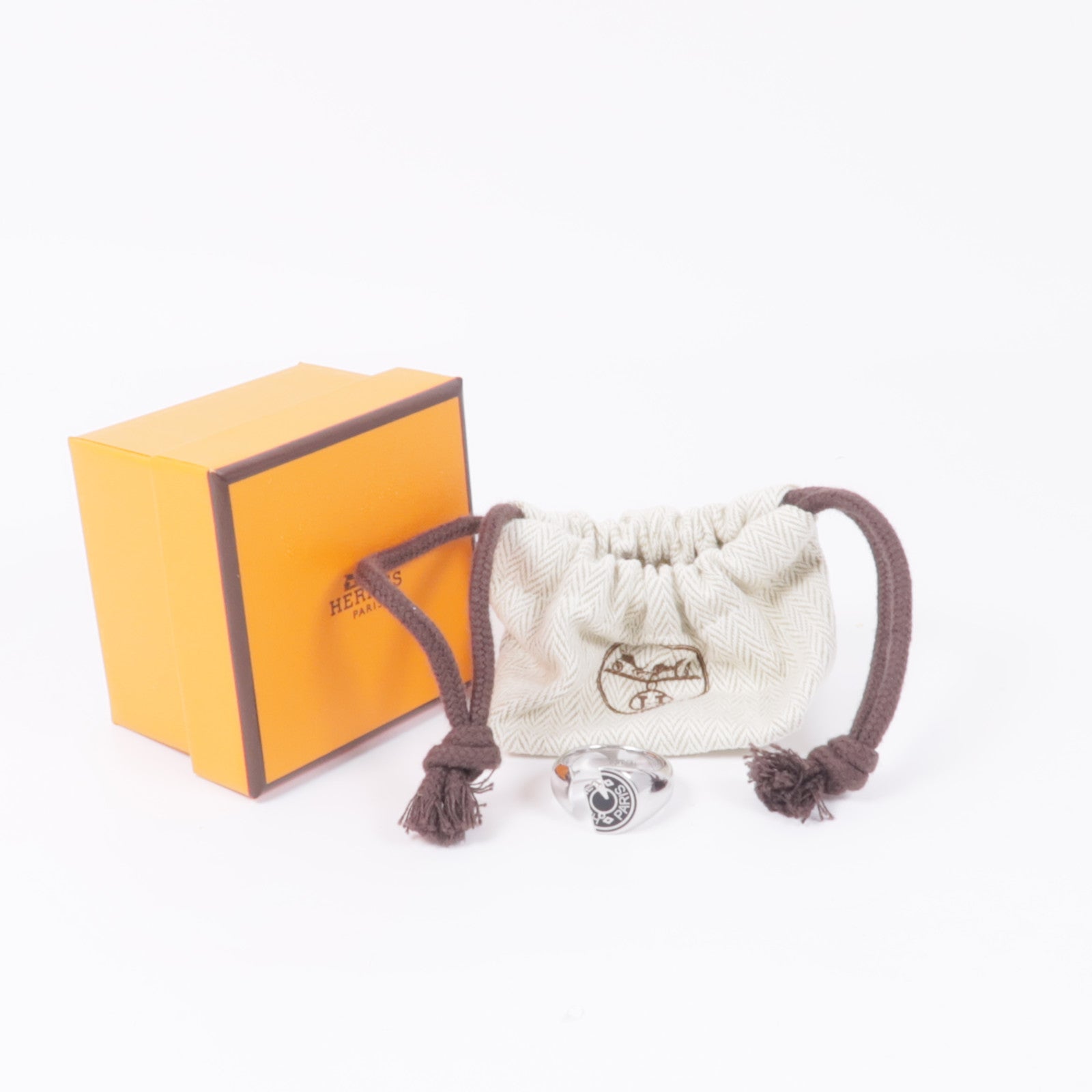 HERMES 金屬Carrousel Ring戒指US#9.5