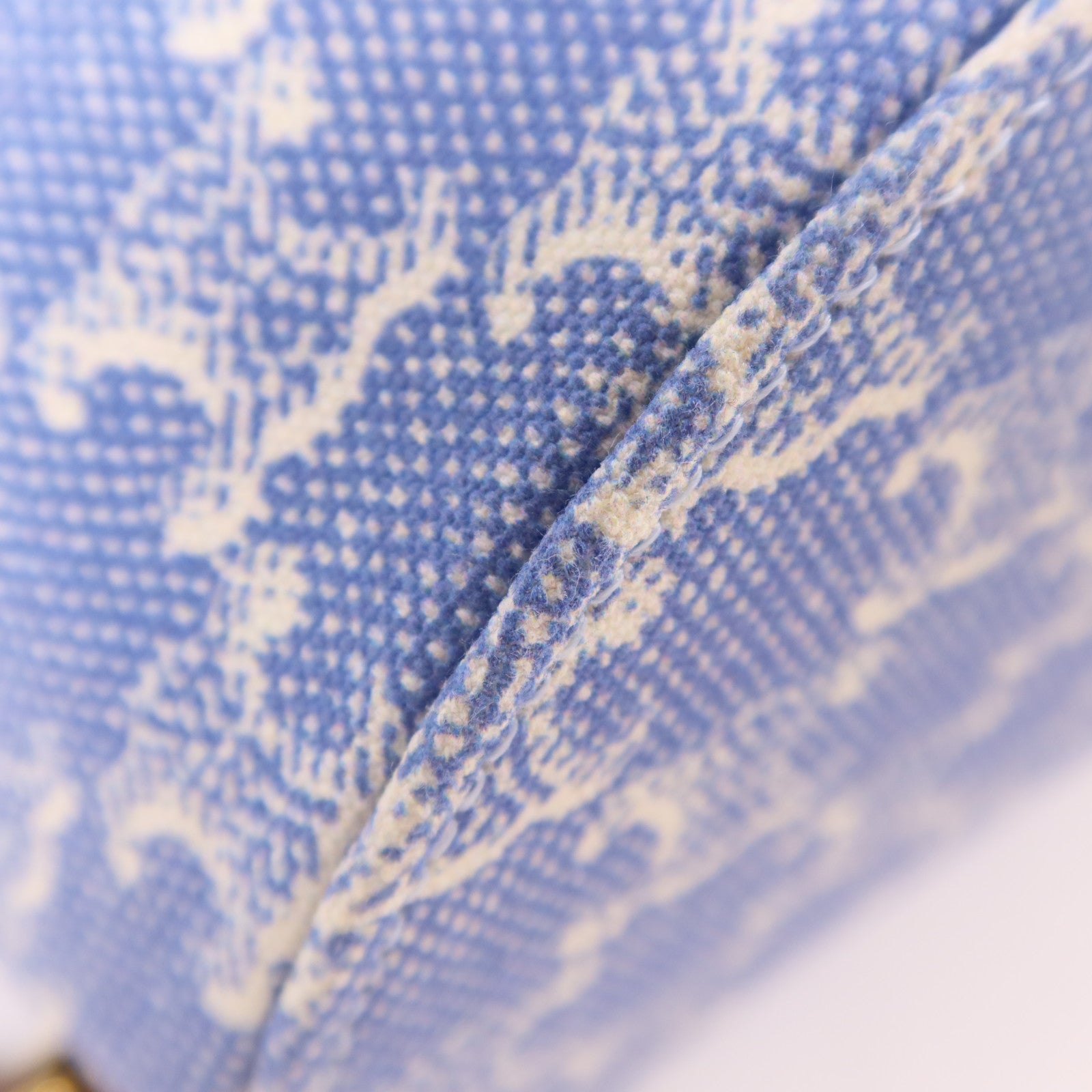 CELINE GHW Bonnie In Textile Backpack Canvas Blue/White/Brown
