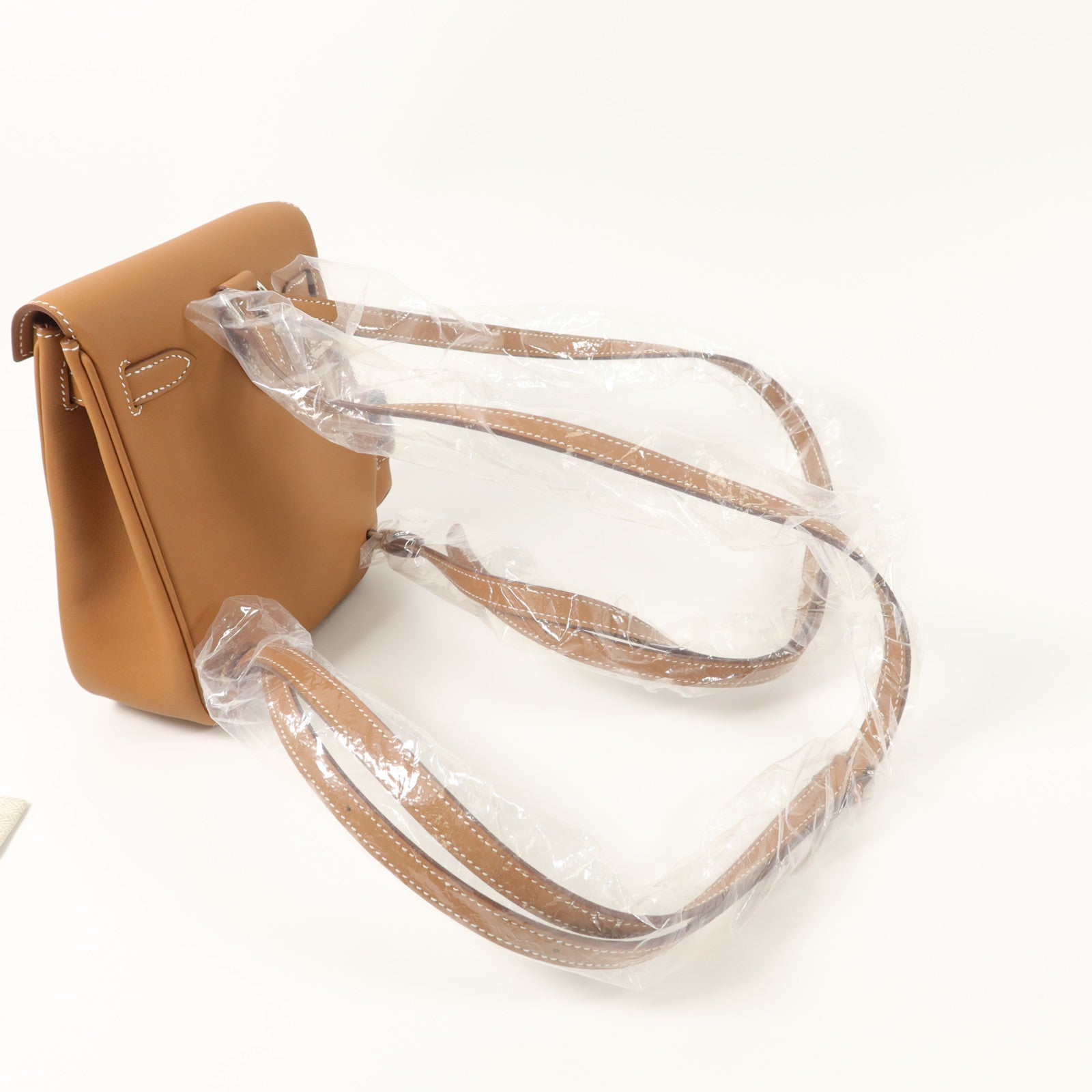 HERMES Swift皮革Kelly Jump背包Gold