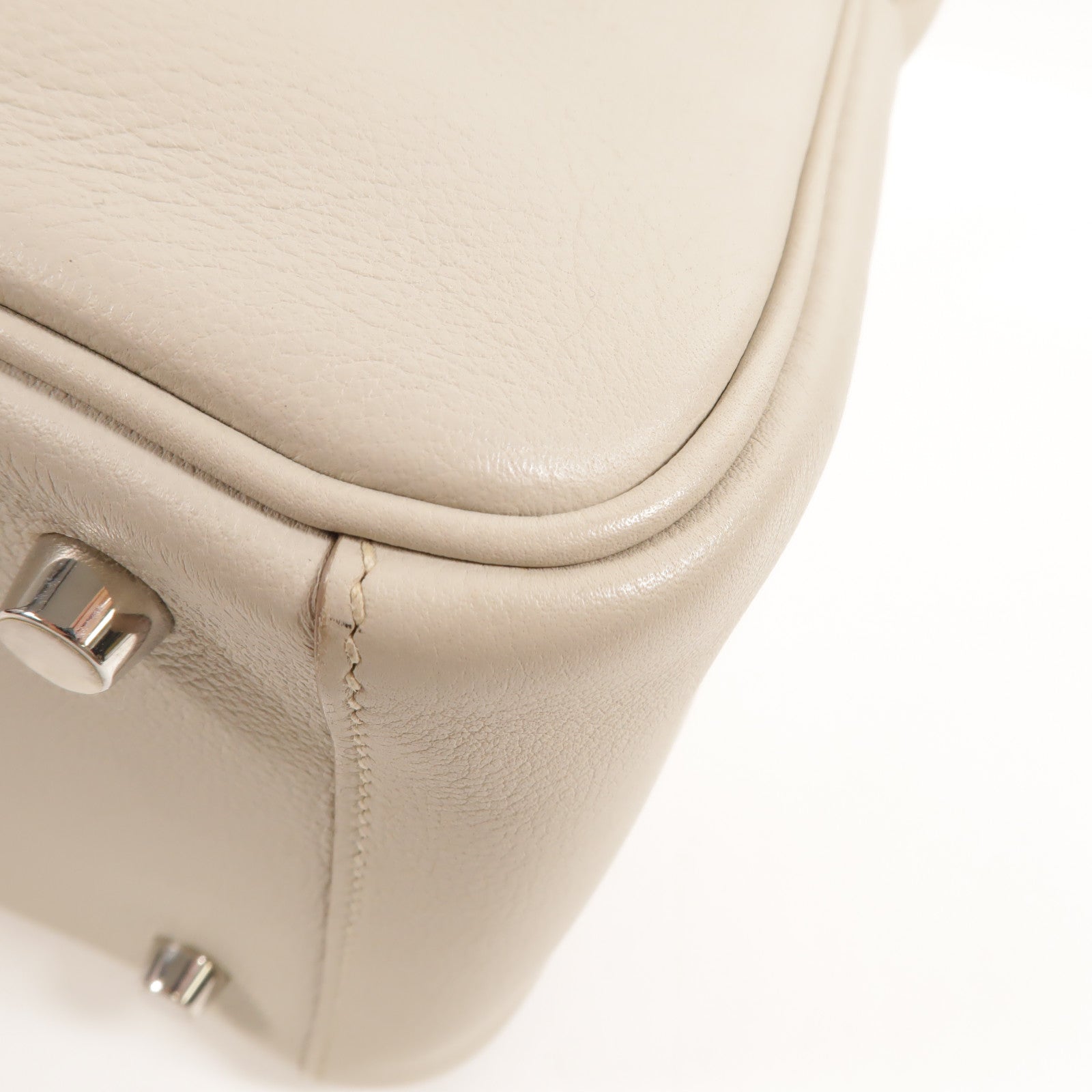 HERMES Evercolour皮革Lindy 26手挽肩背兩用袋Beton
