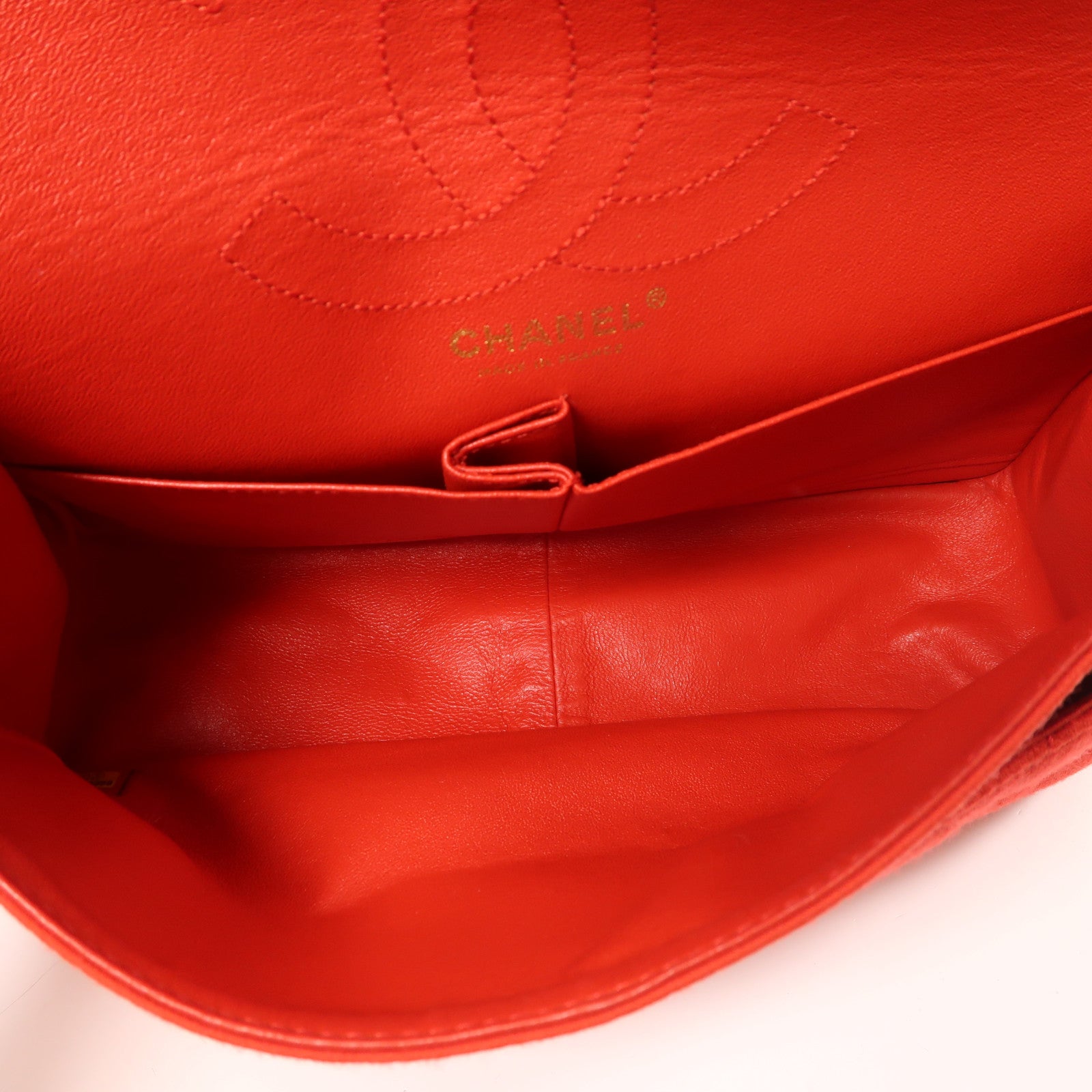 CHANEL 帆布2.55金扣鏈帶肩背袋