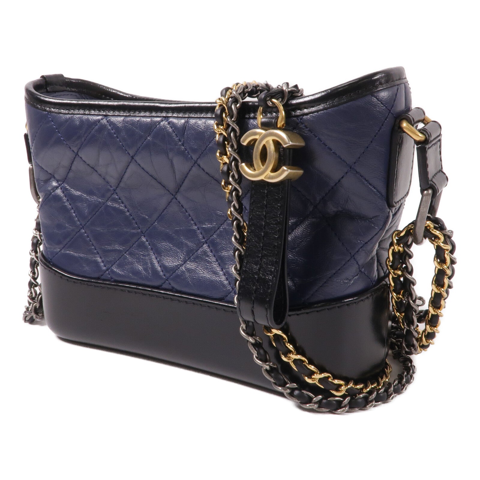 CHANEL 牛皮皮革Gabrielle Small鏈帶肩背袋