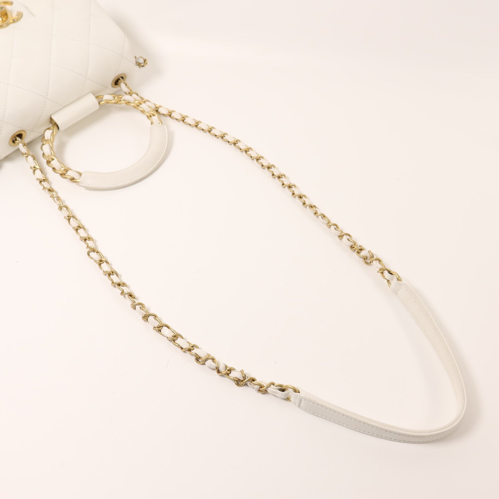 CHANEL 【激減優惠】羊皮皮革In The Loop金扣鏈帶手挽肩背兩用袋