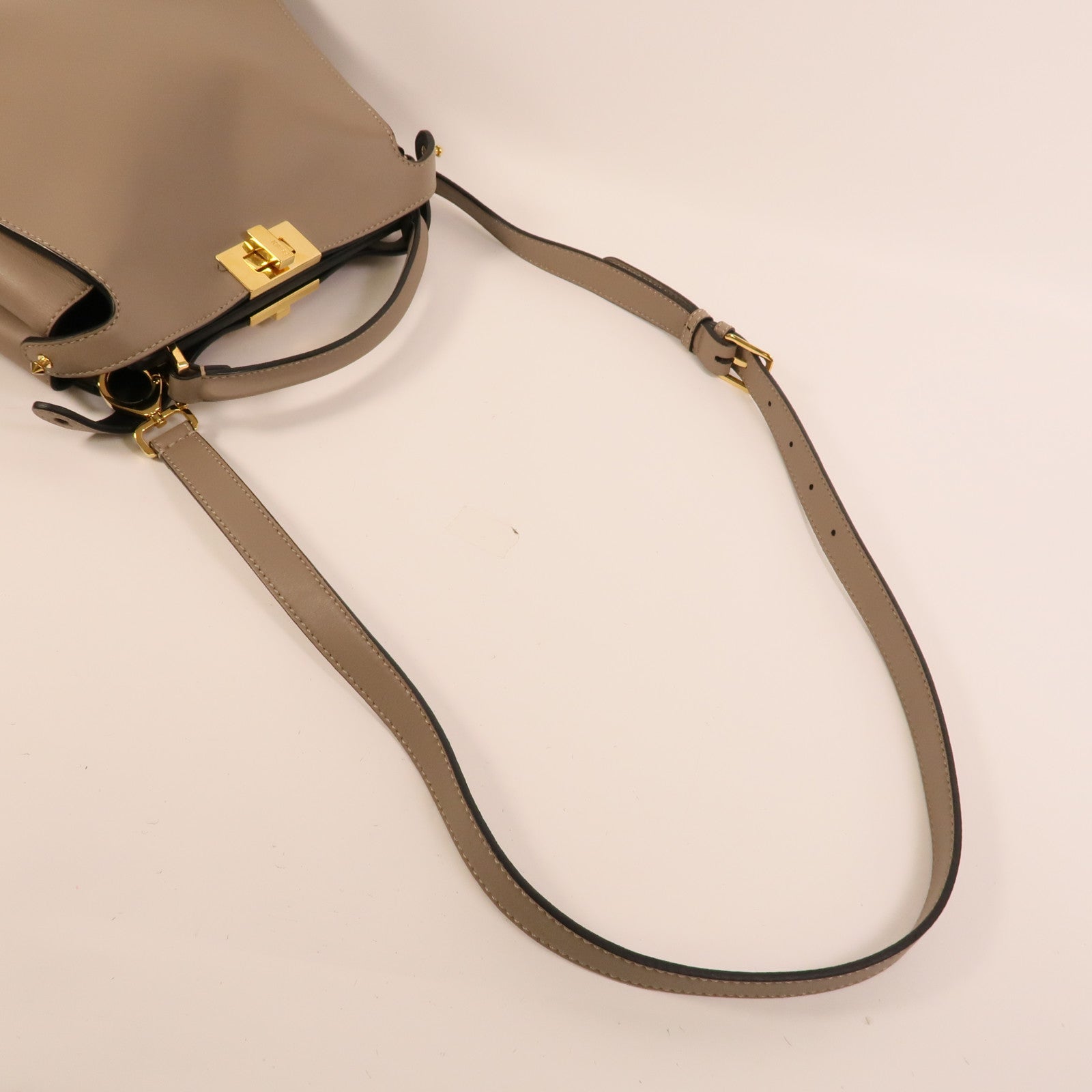 FENDI 牛皮皮革Peekaboo Small手挽肩背兩用袋
