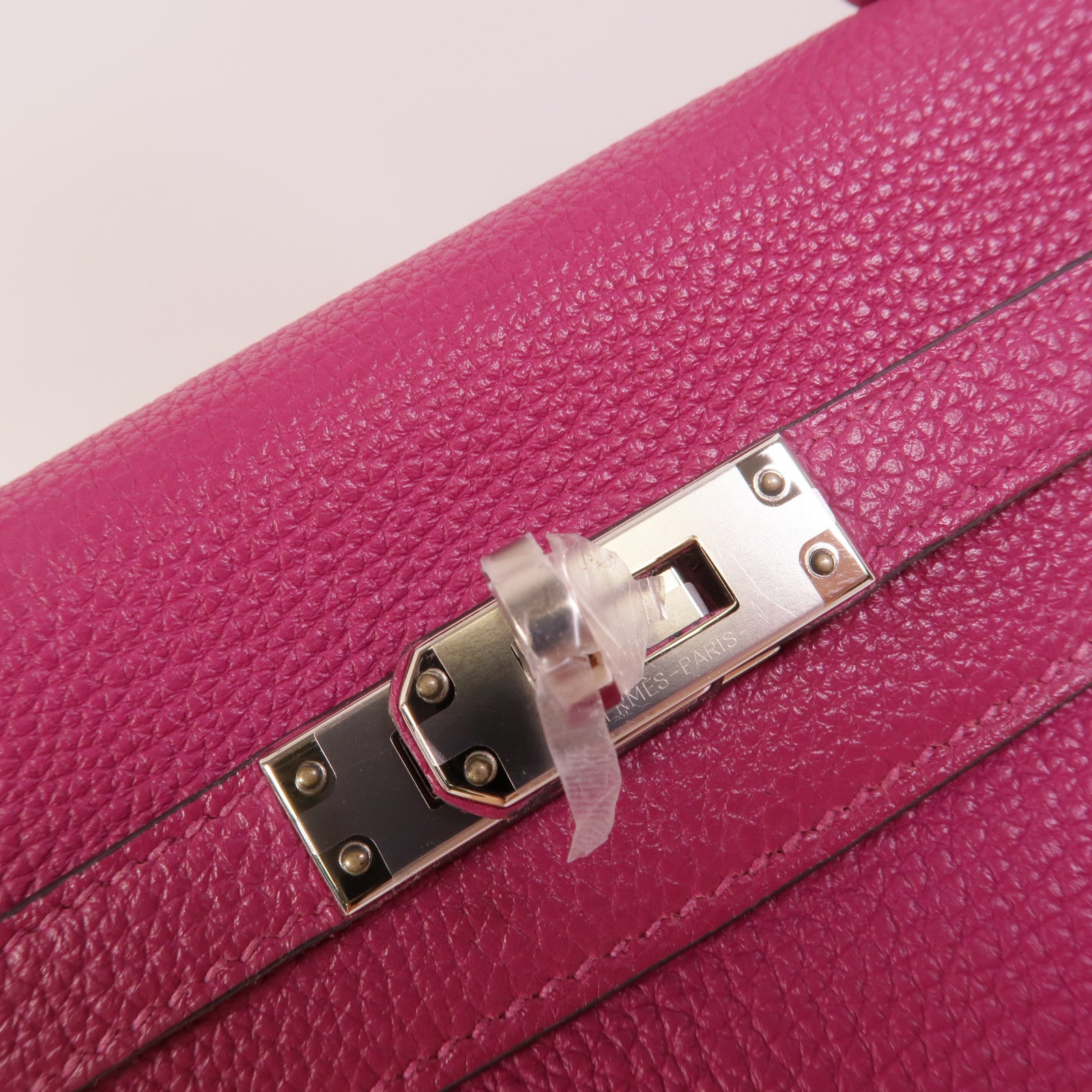 HERMES Togo皮革Kelly 25手挽肩背兩用袋Rose Pourpre