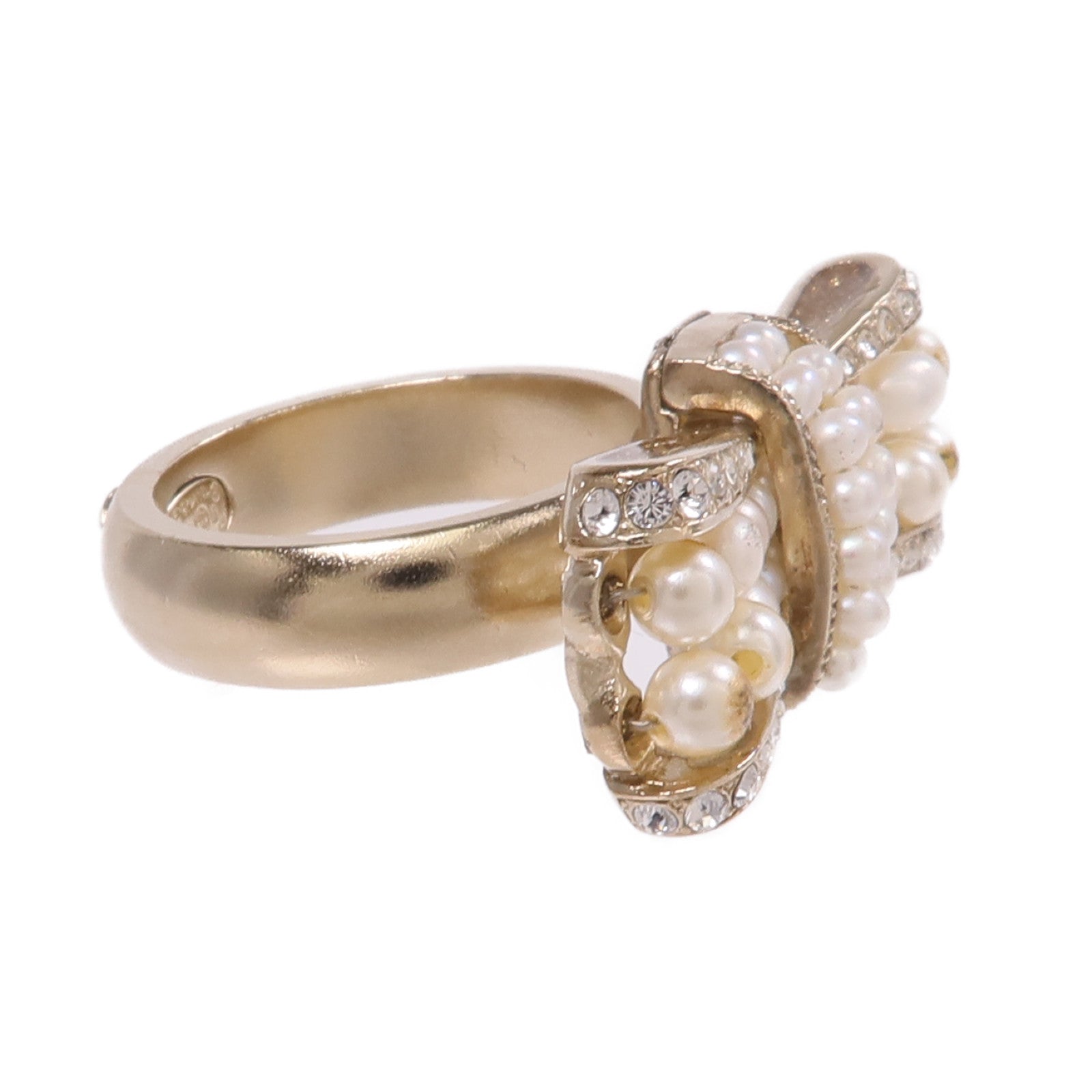 CHANEL 【激減優惠】金屬Ring戒指US#5.5