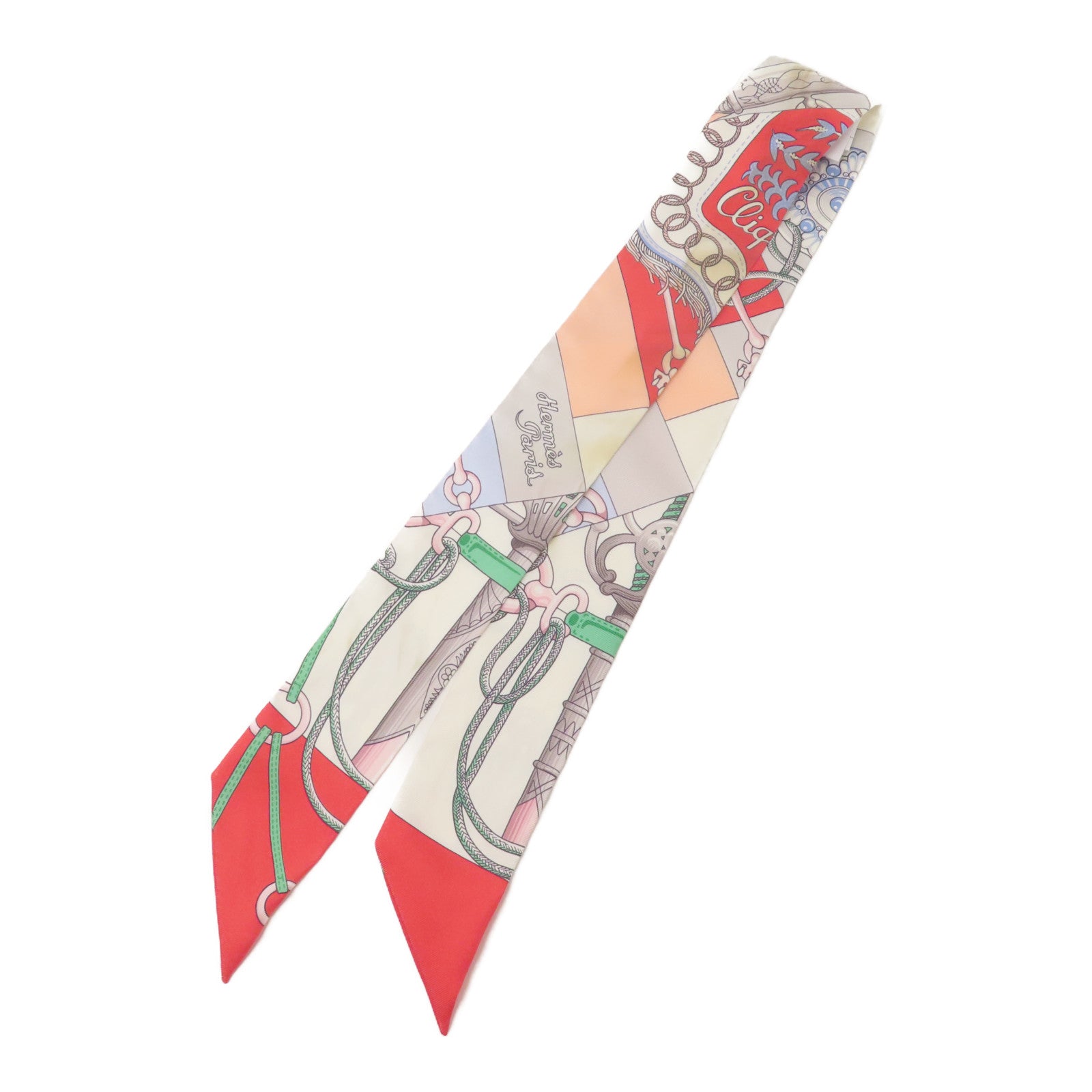 HERMES 絲質Twilly絲巾