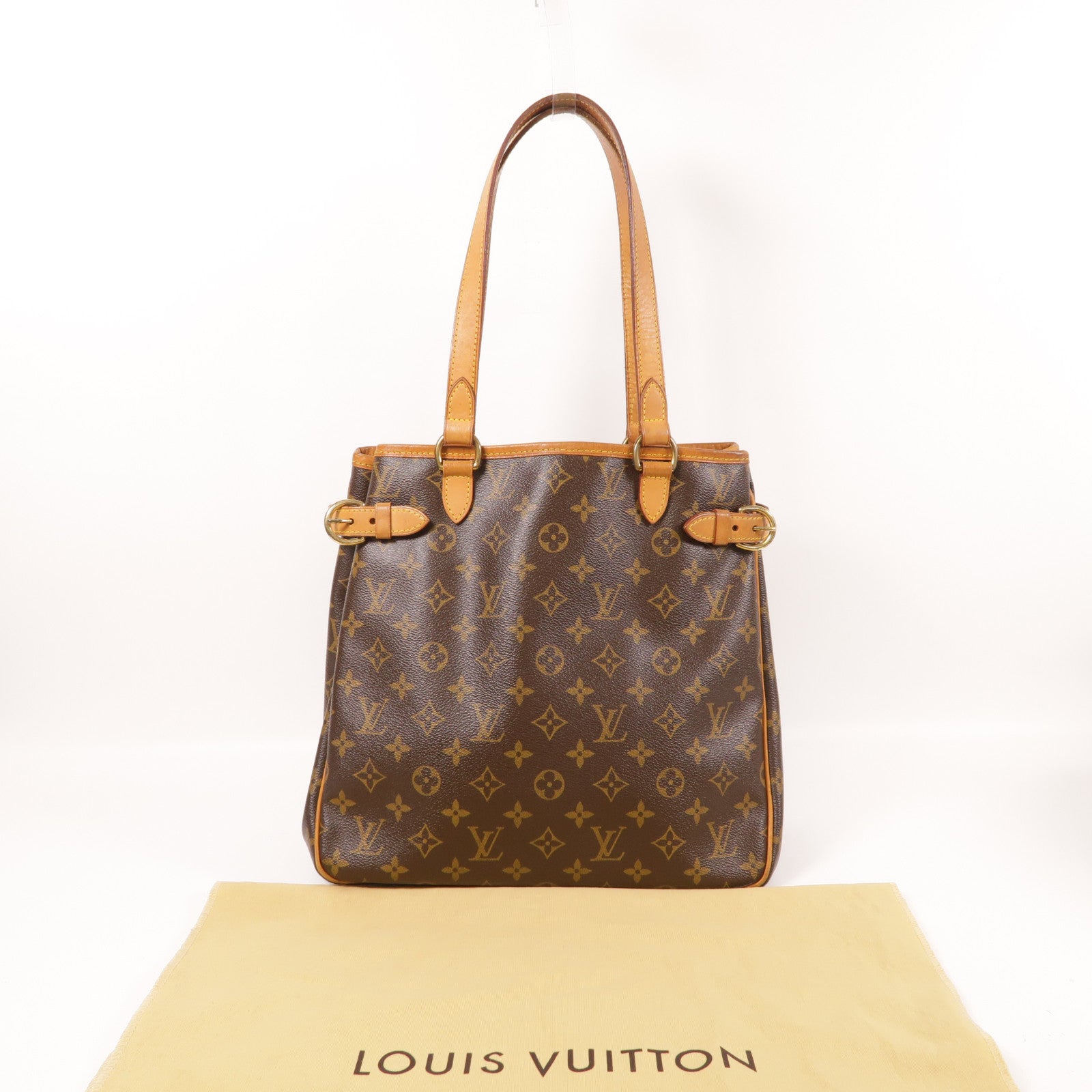 LOUIS VUITTON LV GHW Batignolles Shoulder Tote Bag Handbag M51153 Monogram Brown