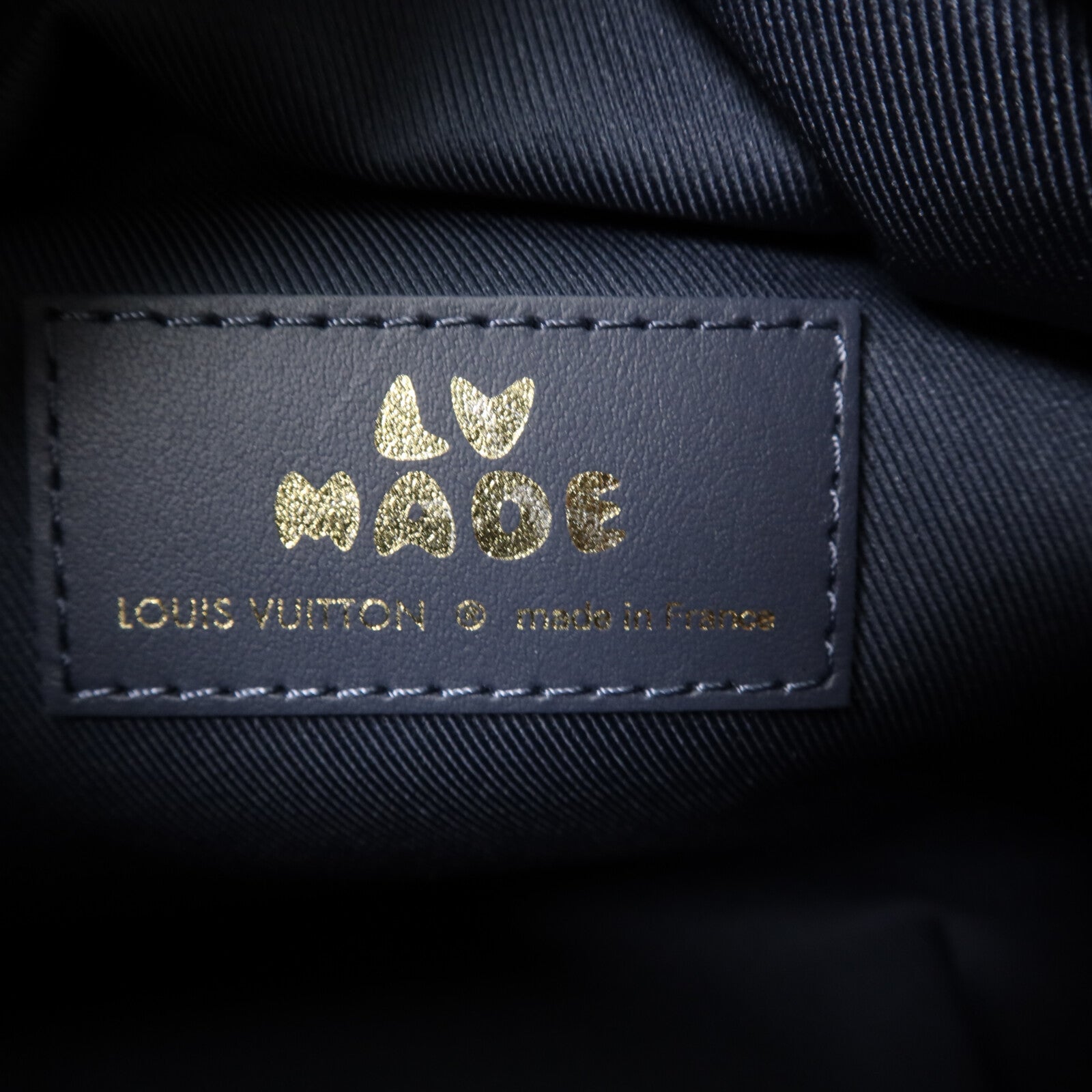 LOUIS VUITTON Monogram Denim/Taurillon Japanese Cruiser手挽肩背兩用袋