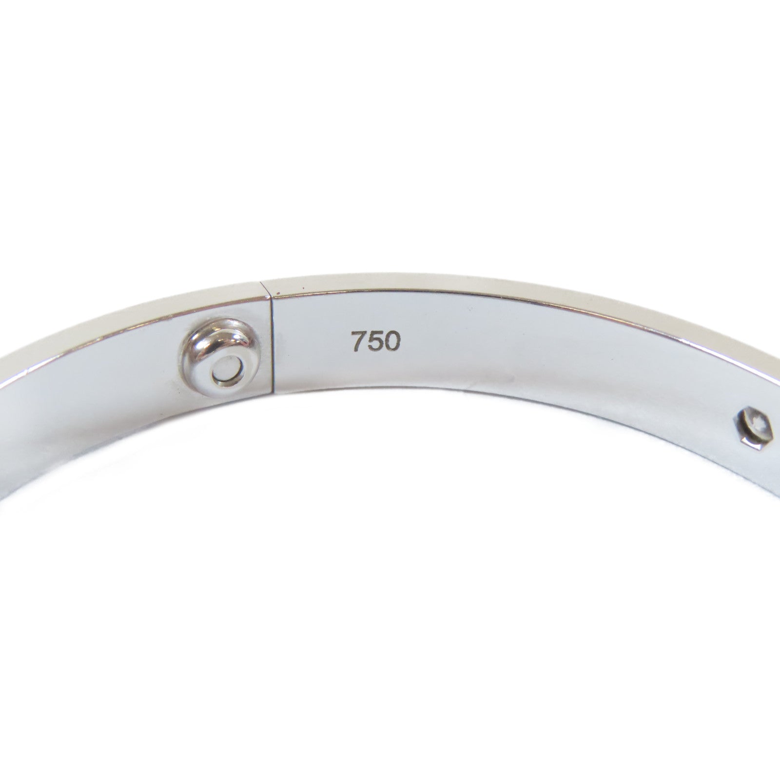 CARTIER 18K白金Love Bracelet手鐲