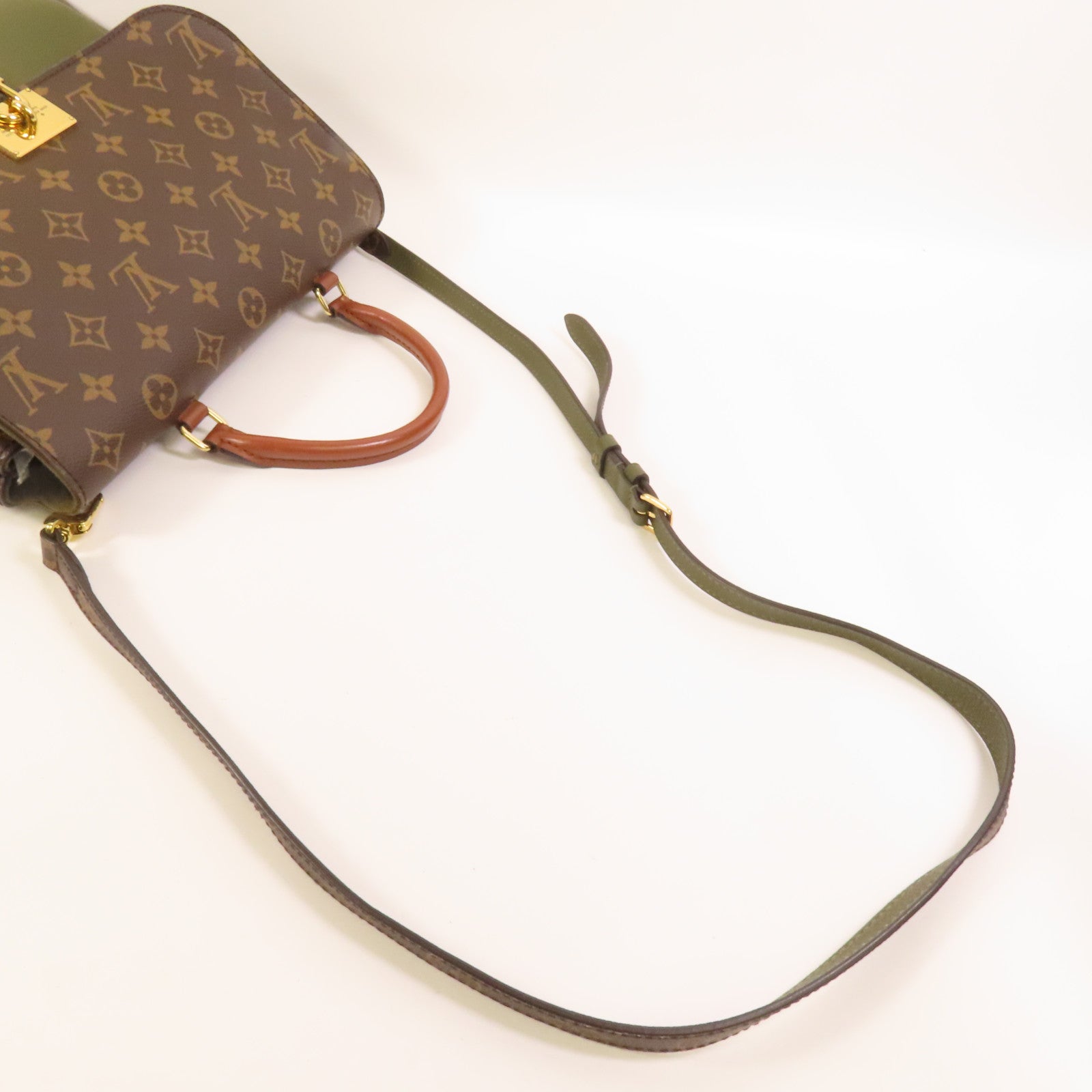 LOUIS VUITTON Monogram Marignan金扣手挽肩背兩用袋