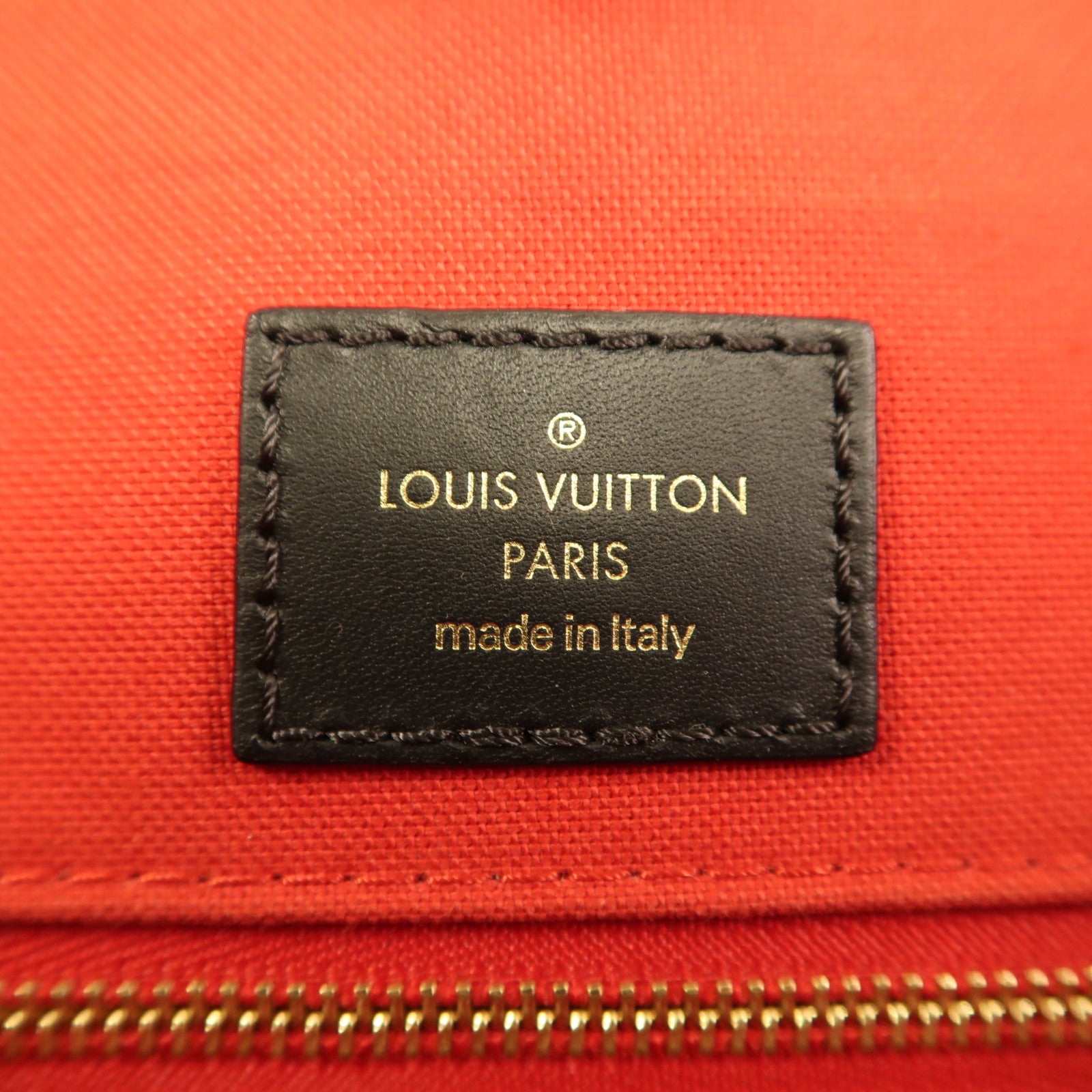 LOUIS VUITTON Monogram Giant On The Go GM金扣手挽肩背兩用袋棕色