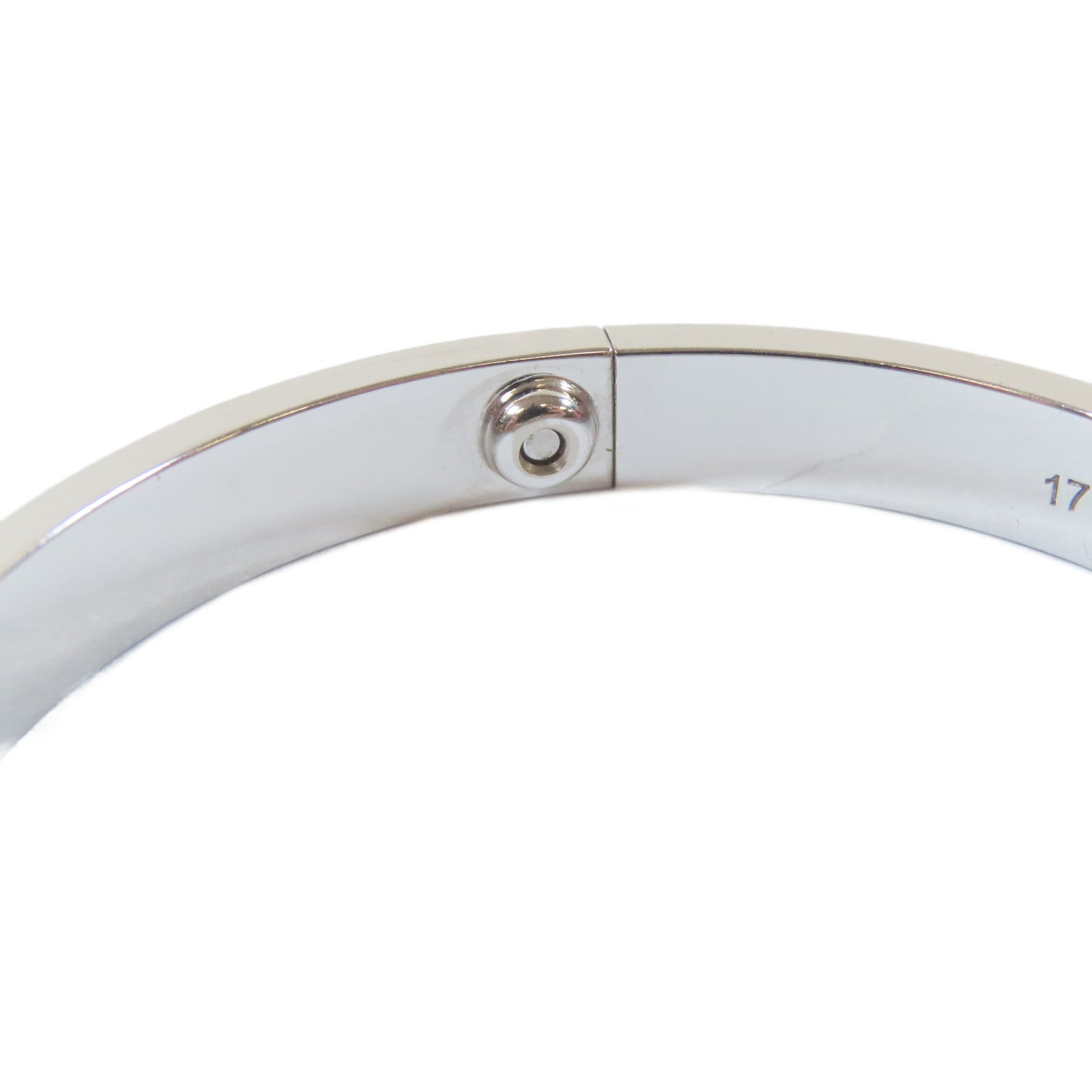 CARTIER 18K白金Love Bracelet手鐲