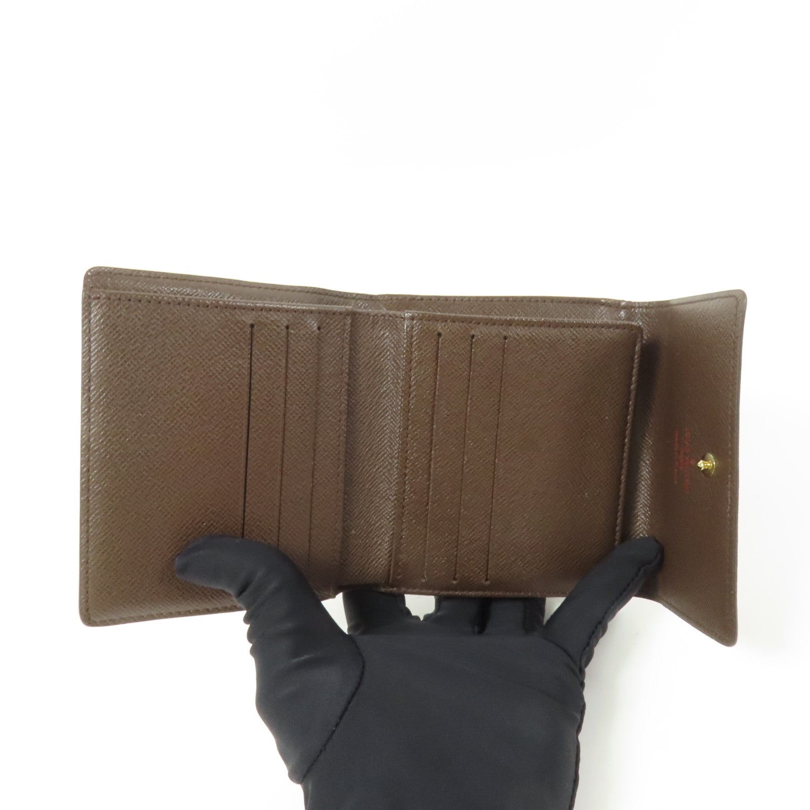 LOUIS VUITTON Damier Portefeuille Elise Wallet金扣錢包