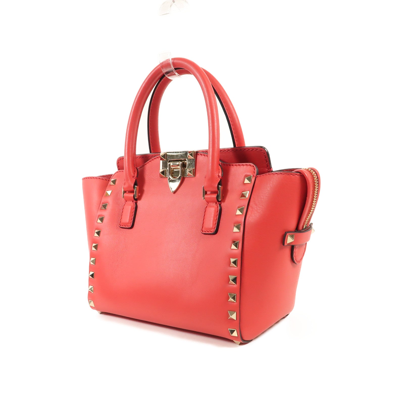 Valentino 牛皮皮革Shoulder Bag金扣手挽肩背兩用袋