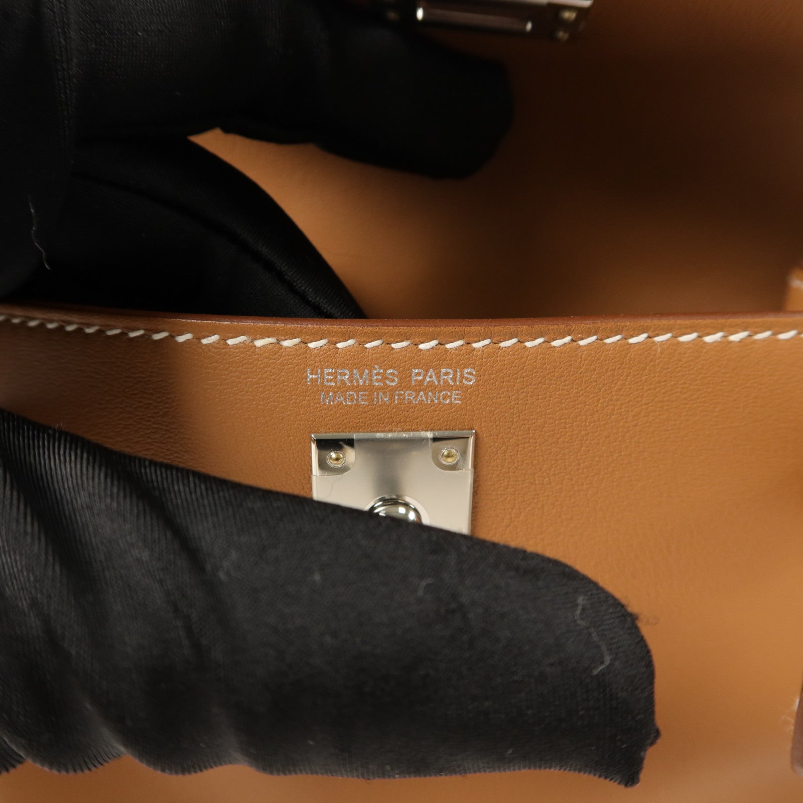 HERMES Swift皮革Kelly Jump背包Gold