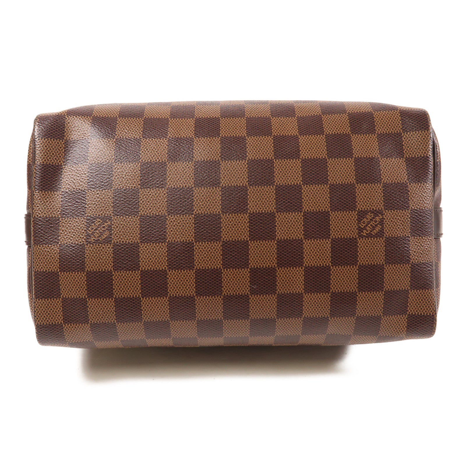 LOUIS VUITTON Damier Speedy Bandouliere 25金扣手挽肩背兩用袋