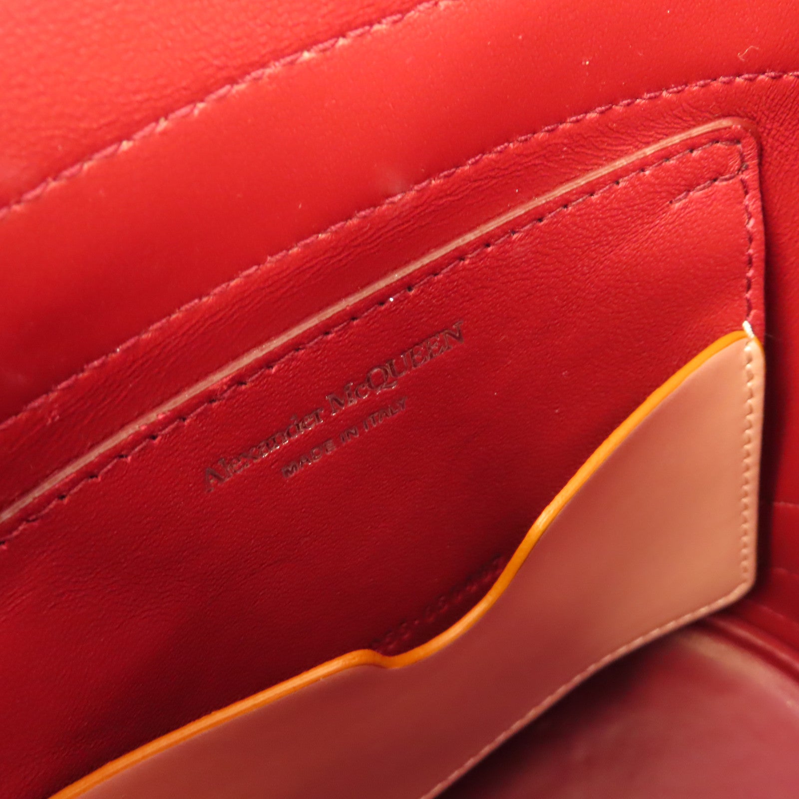 Alexander McQueen 牛皮皮革Shoulder Bag肩背袋粉紅色