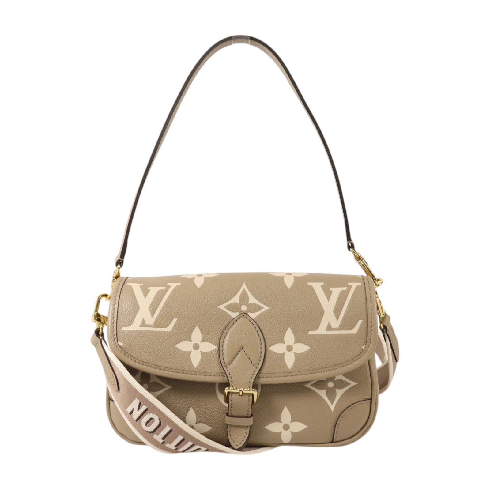 LOUIS VUITTON Monogram Empreinte Diane PM金扣手挽肩背兩用袋