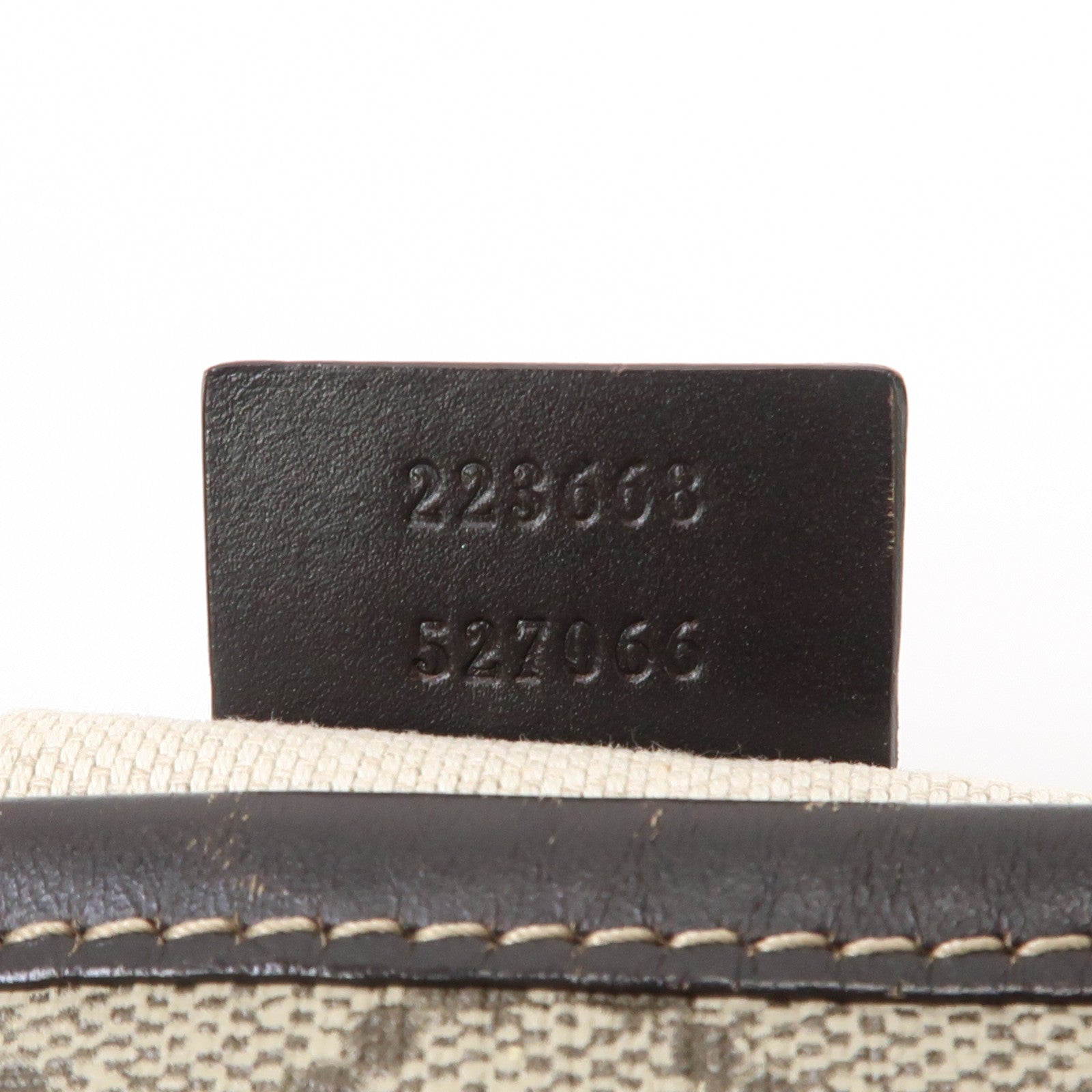GUCCI 塗層帆布Tote Bag金扣手挽袋啡色
