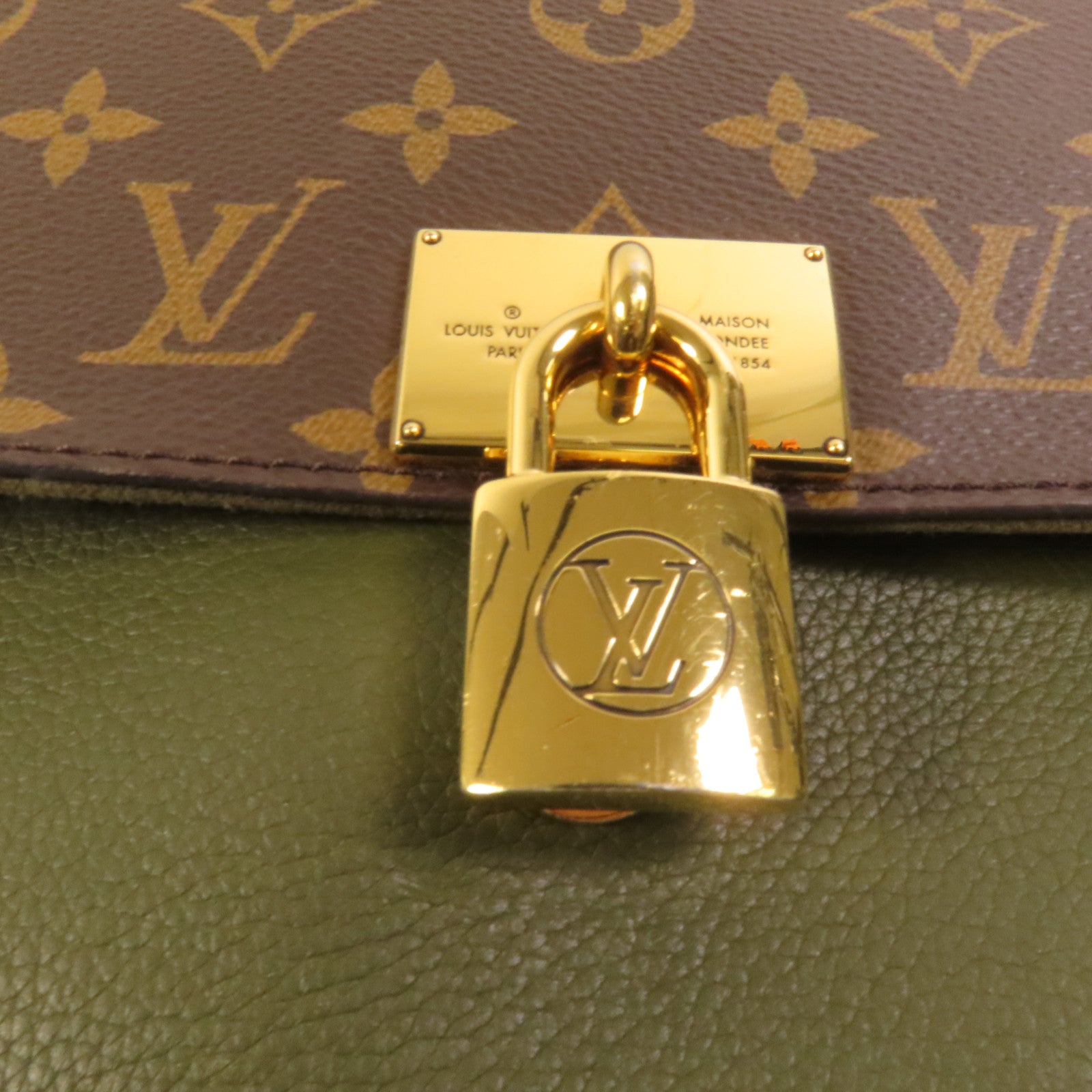 LOUIS VUITTON Monogram Marignan金扣手挽肩背兩用袋