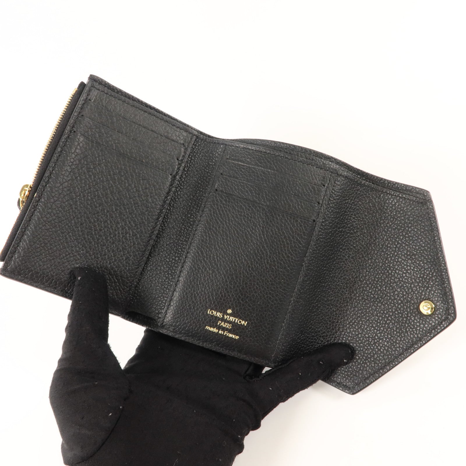 LOUIS VUITTON Monogram EmpreinteVictorine金扣錢包