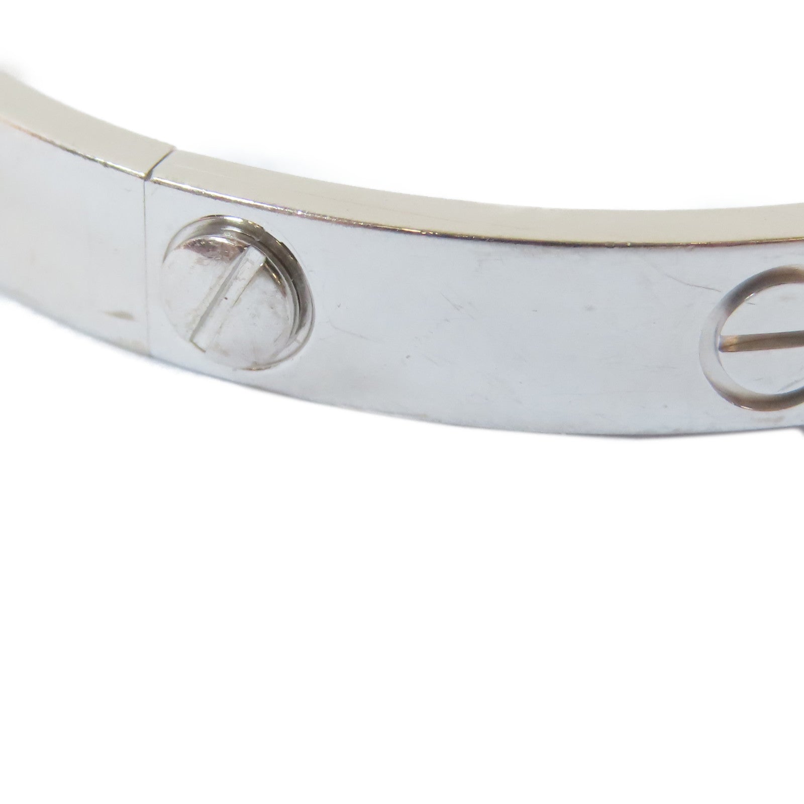CARTIER 18K白金Love Bracelet手鐲