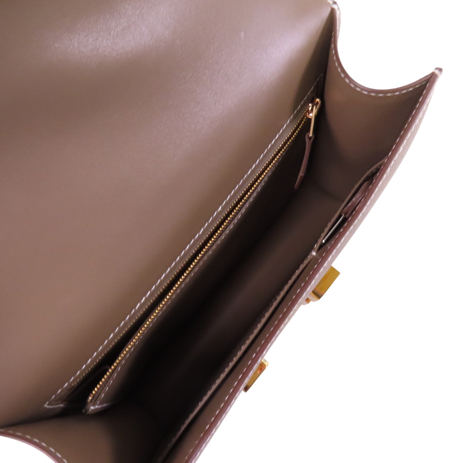 HERMES Epsom皮革Constance 24金扣肩背袋