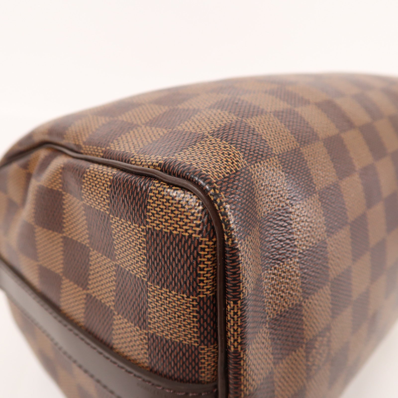 LOUIS VUITTON Damier Speedy Bandouliere 25金扣手挽肩背兩用袋