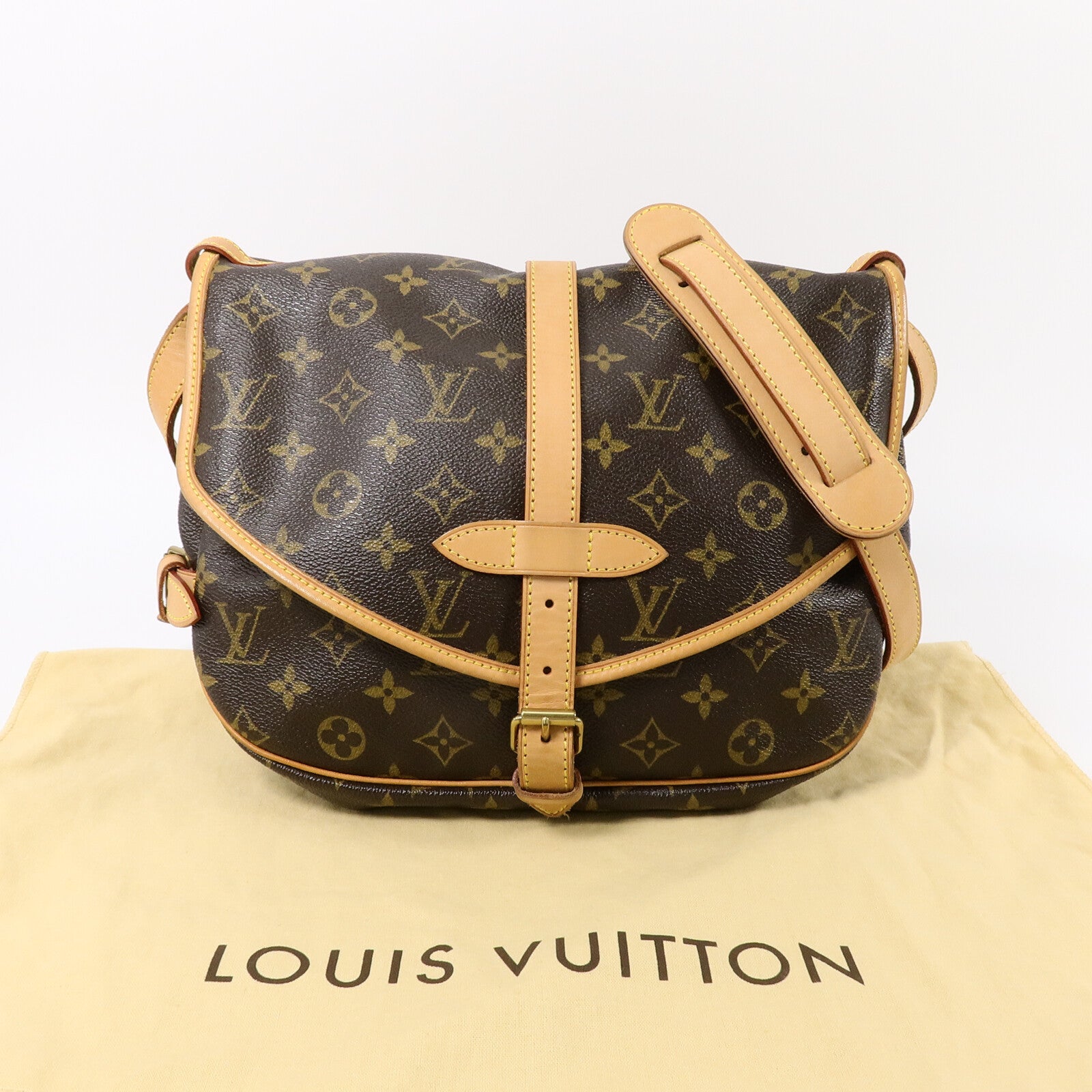 LOUIS VUITTON Monogram Saumur 30肩背袋