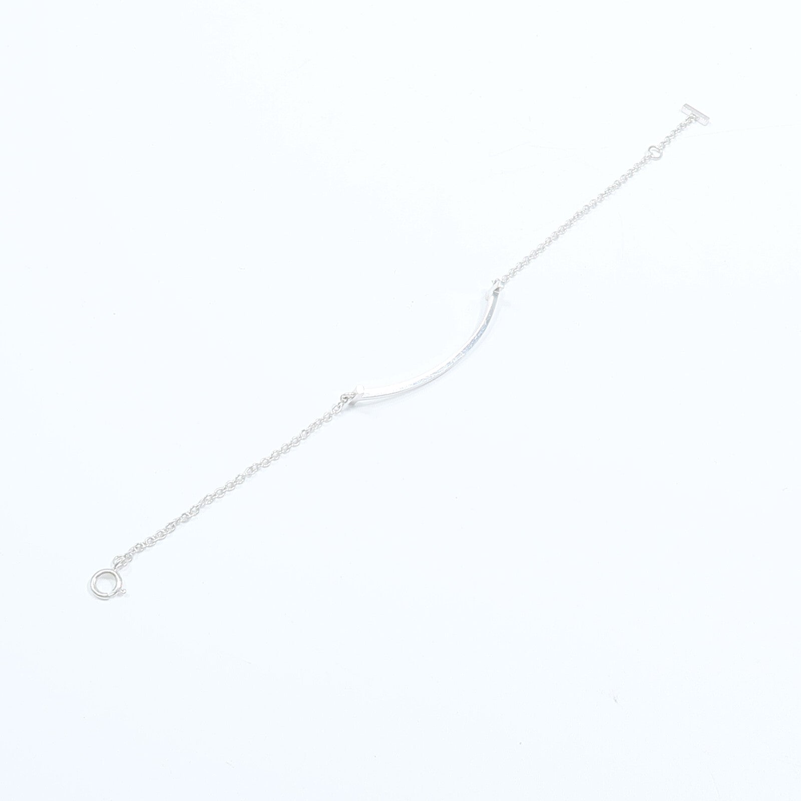 TIFFANY＆CO 18K白金Smile Bracelet手鏈