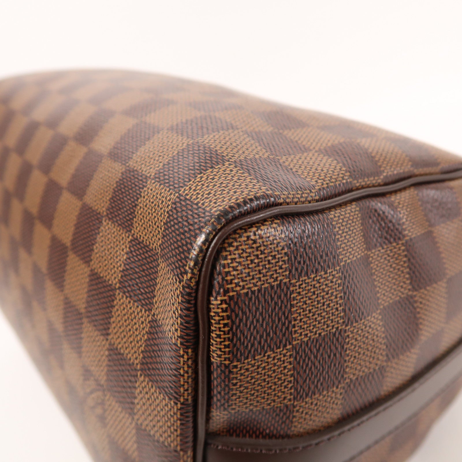 LOUIS VUITTON Damier Speedy Bandouliere 25金扣手挽肩背兩用袋