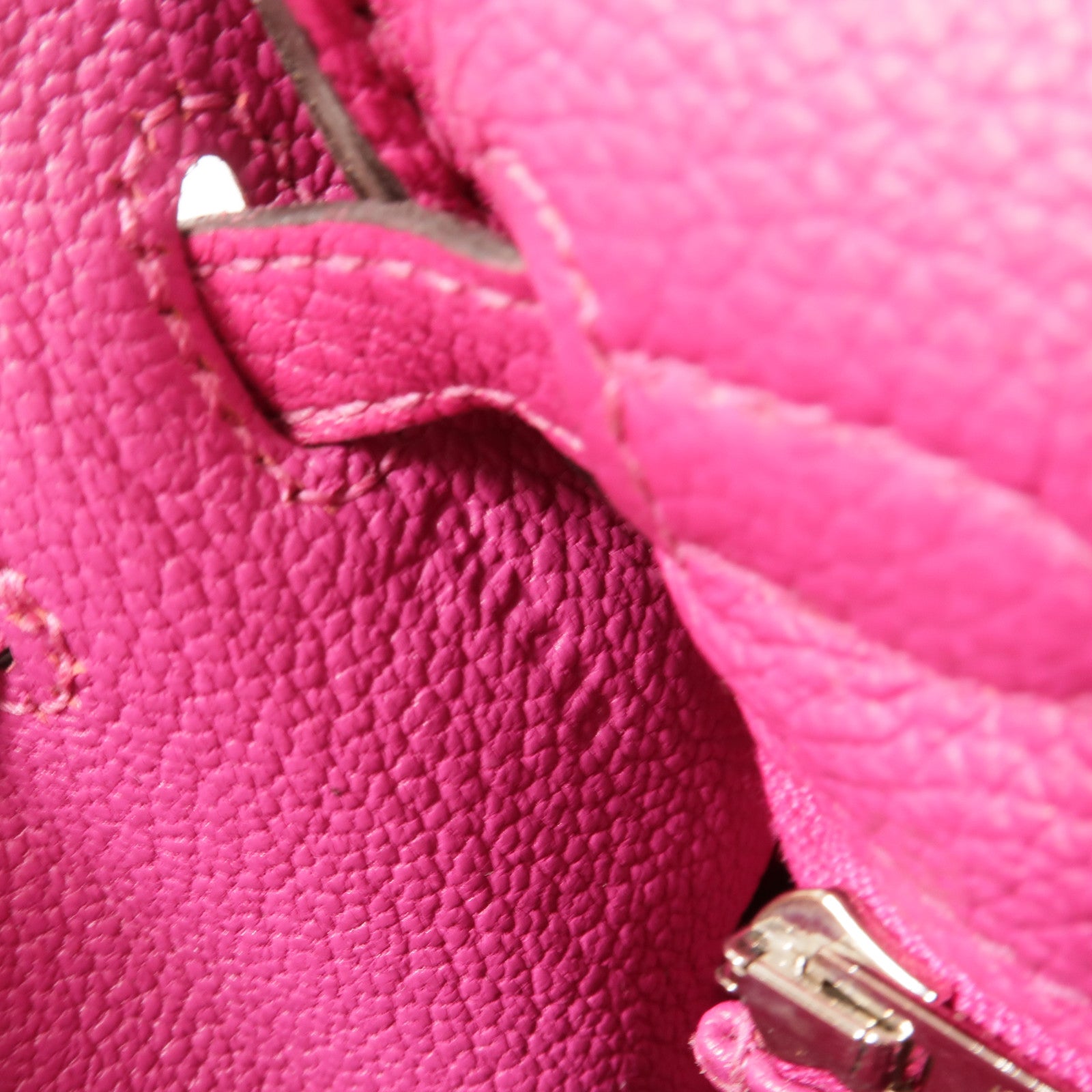 HERMES Togo皮革Kelly 25手挽肩背兩用袋Rose Pourpre