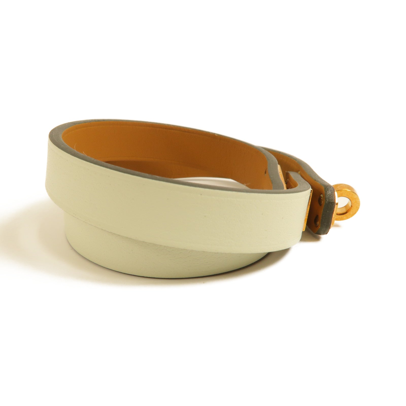 HERMES Swift皮革Mini Kelly Double Tour手帶Vert Criquet
