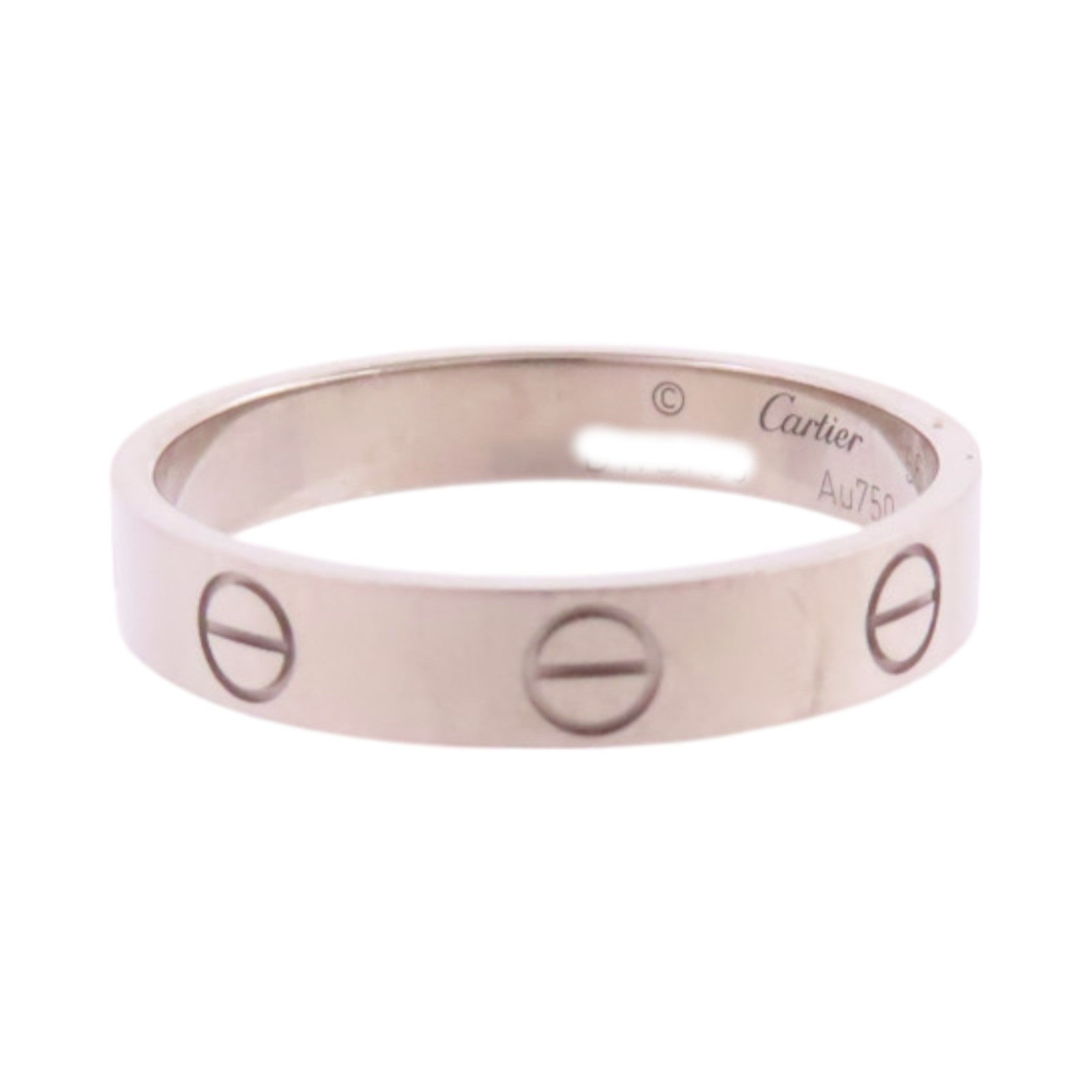 CARTIER Mini Love Ring #56/US#7.5 B4085100 18K White Gold