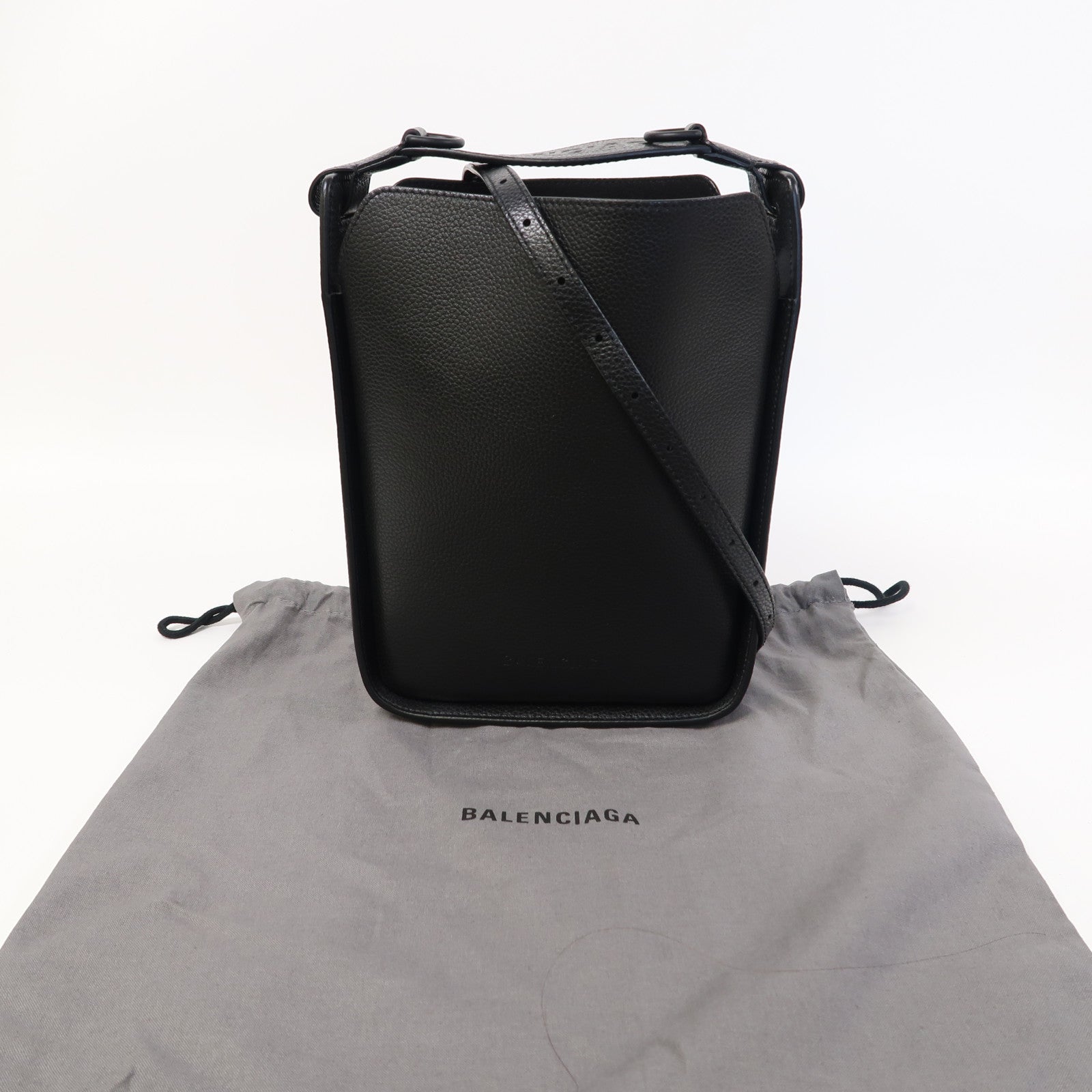 BALENCIAGA 【激減優惠】牛皮皮革Shoulder Bag手挽肩背兩用袋黑色