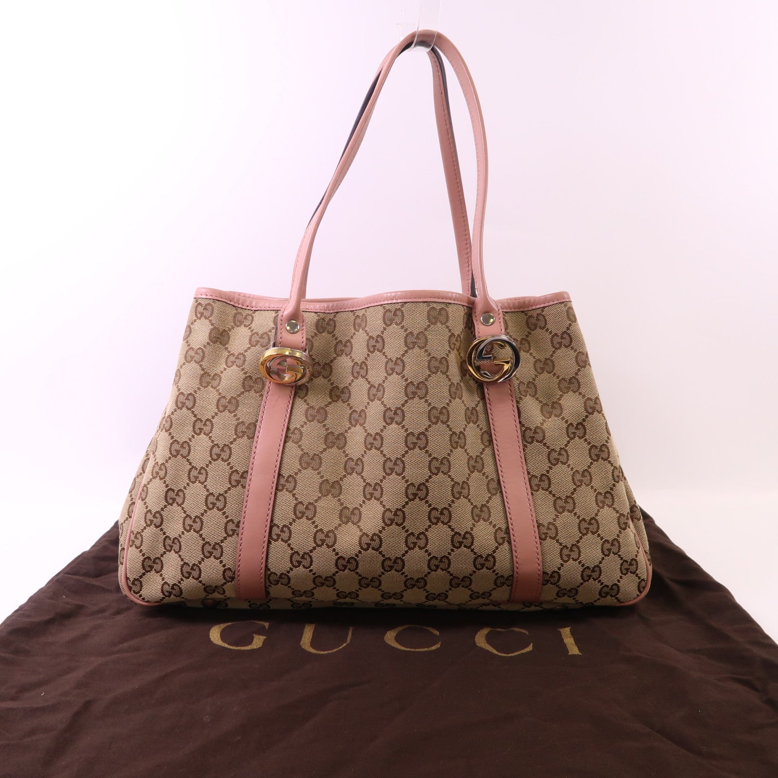 GUCCI 帆布GG Twins Tote Bag手挽袋