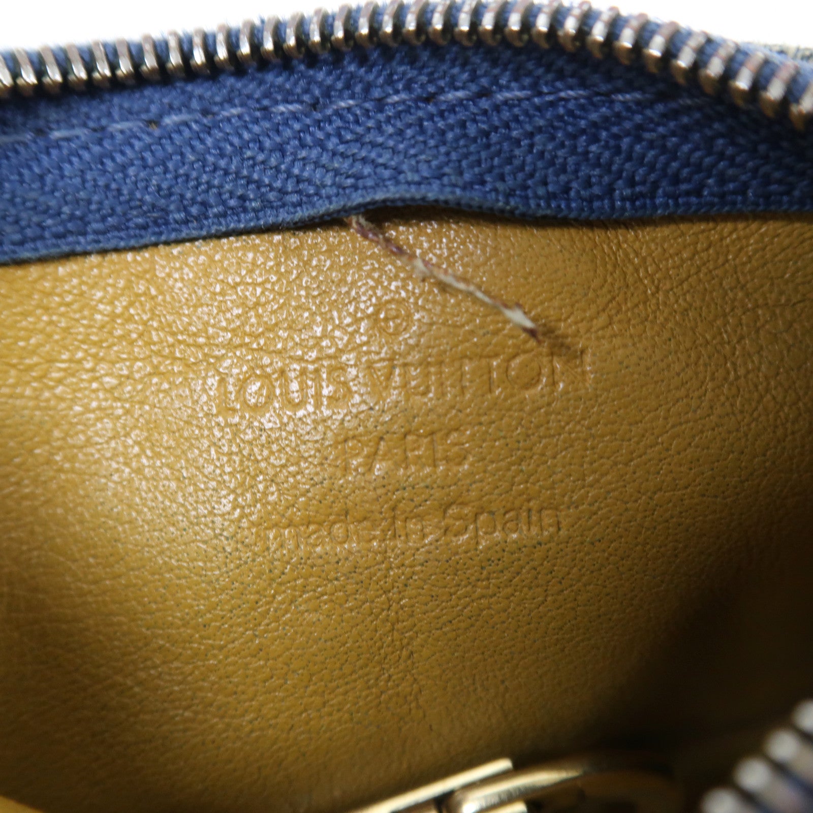 LOUIS VUITTON Monogram Denim Key & Coin Case金扣零錢包藍色