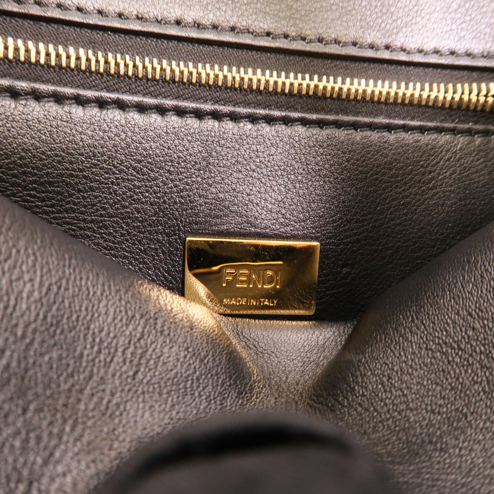 FENDI 牛皮皮革Peekaboo Small手挽肩背兩用袋