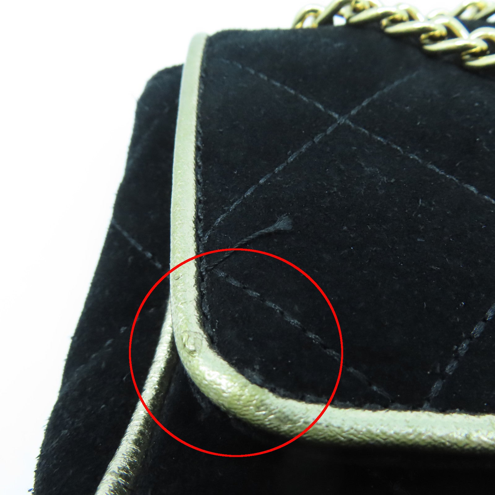 Michael Kors 【激減優惠】麂皮皮革Shoulder Bag金扣鏈帶肩背袋黑色