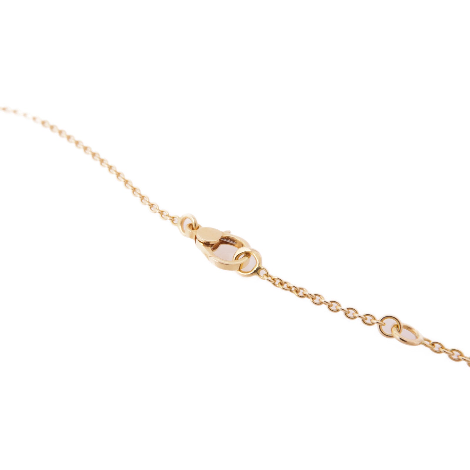HERMES 18K玫瑰金Finesse Pendant Diamond Necklace鑽石項鍊